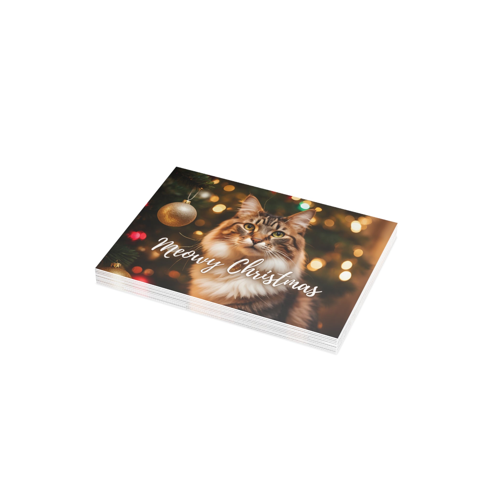 Pretty Meowy Christmas Postcard Bundles (envelopes included)