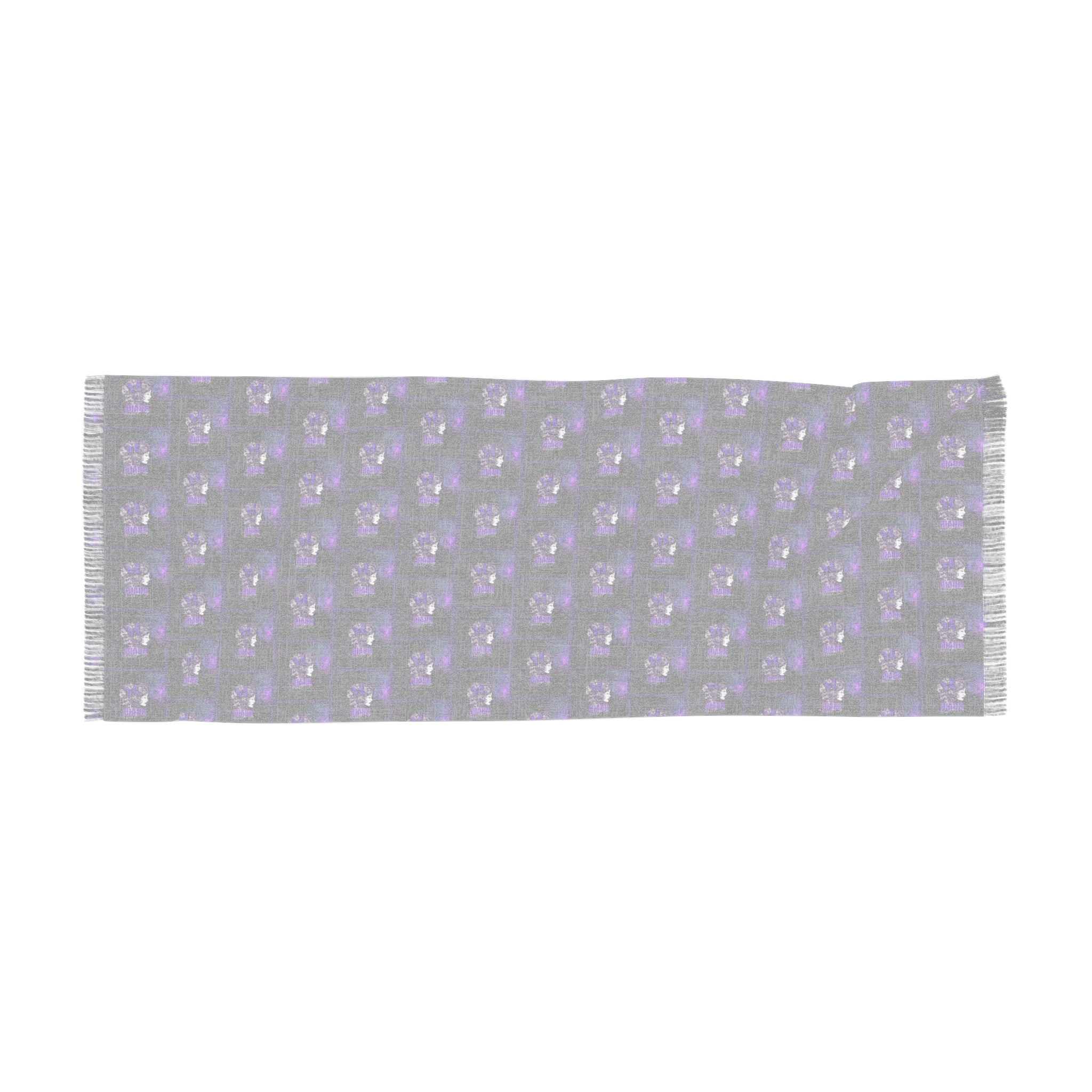 Photo depicting the Brain Be Brave Epilepsy Awareness Light Scarf from EpiAl's Shop.