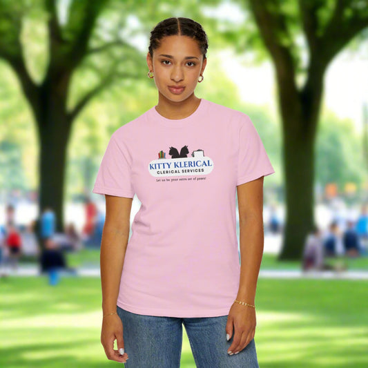 Kitty Klerical Unisex Garment-Dyed T-shirt