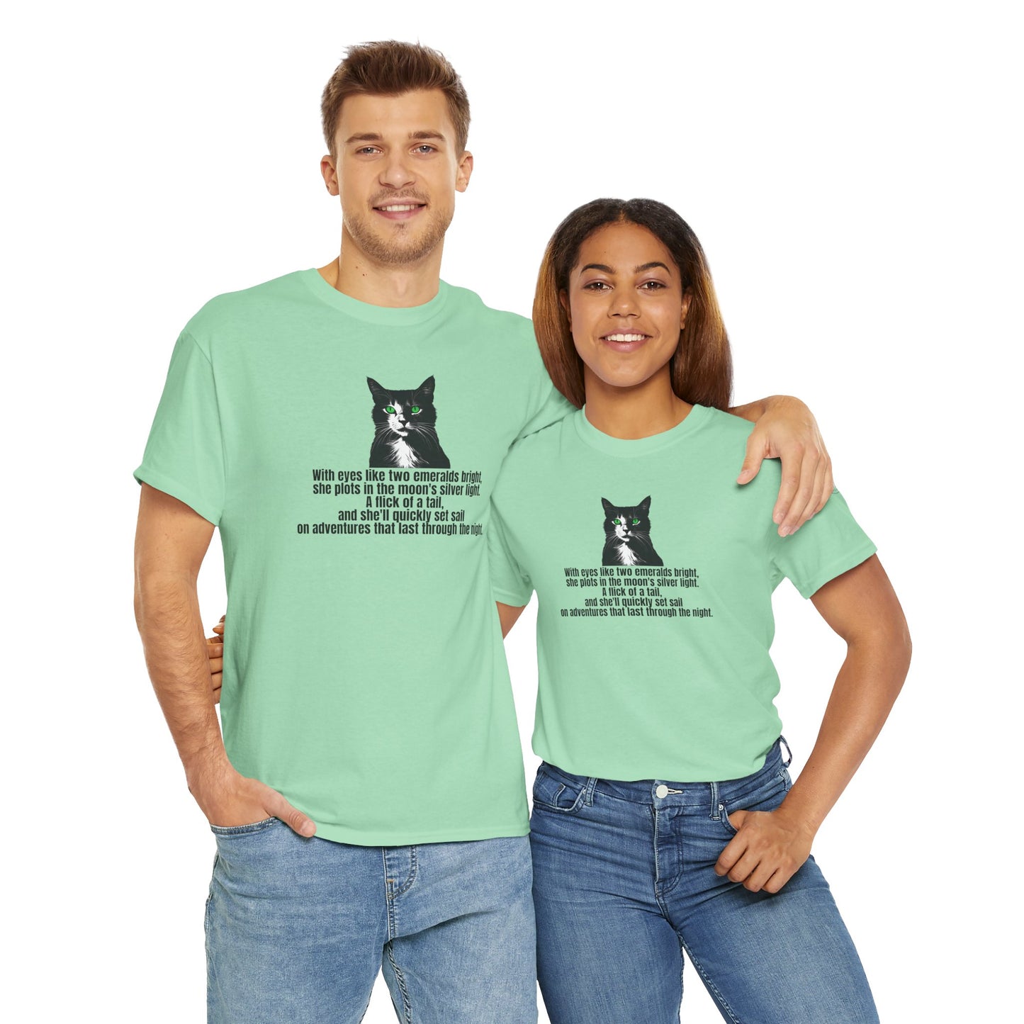 Emerald Eyed Mischief Unisex Heavy Cotton Tee