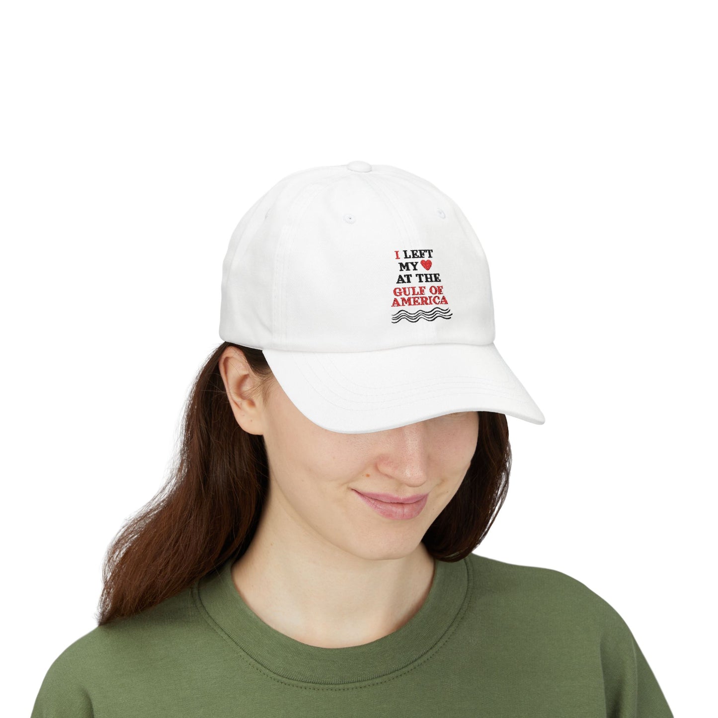 Gulf of America Dad Cap - I Left My Heart Embroidered Hat