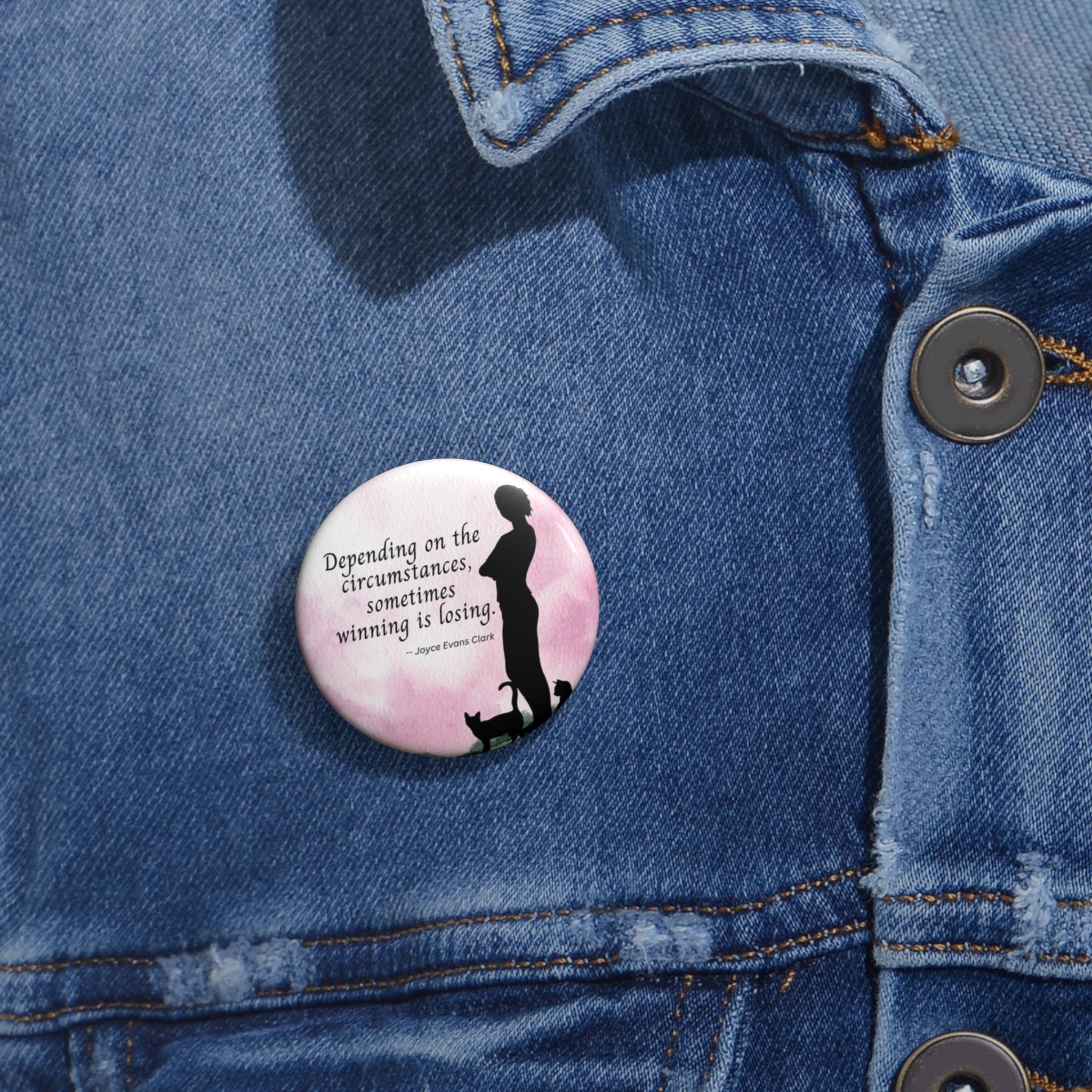 Photo depicting the Winning is Losing Pin Buttons from EpiAl's Shop.