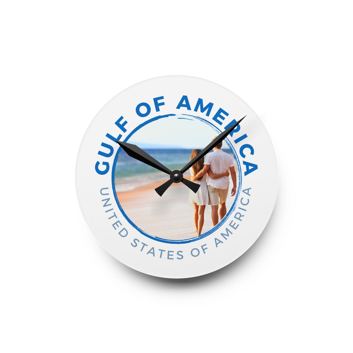 Gulf of America USA Acrylic Wall Clock