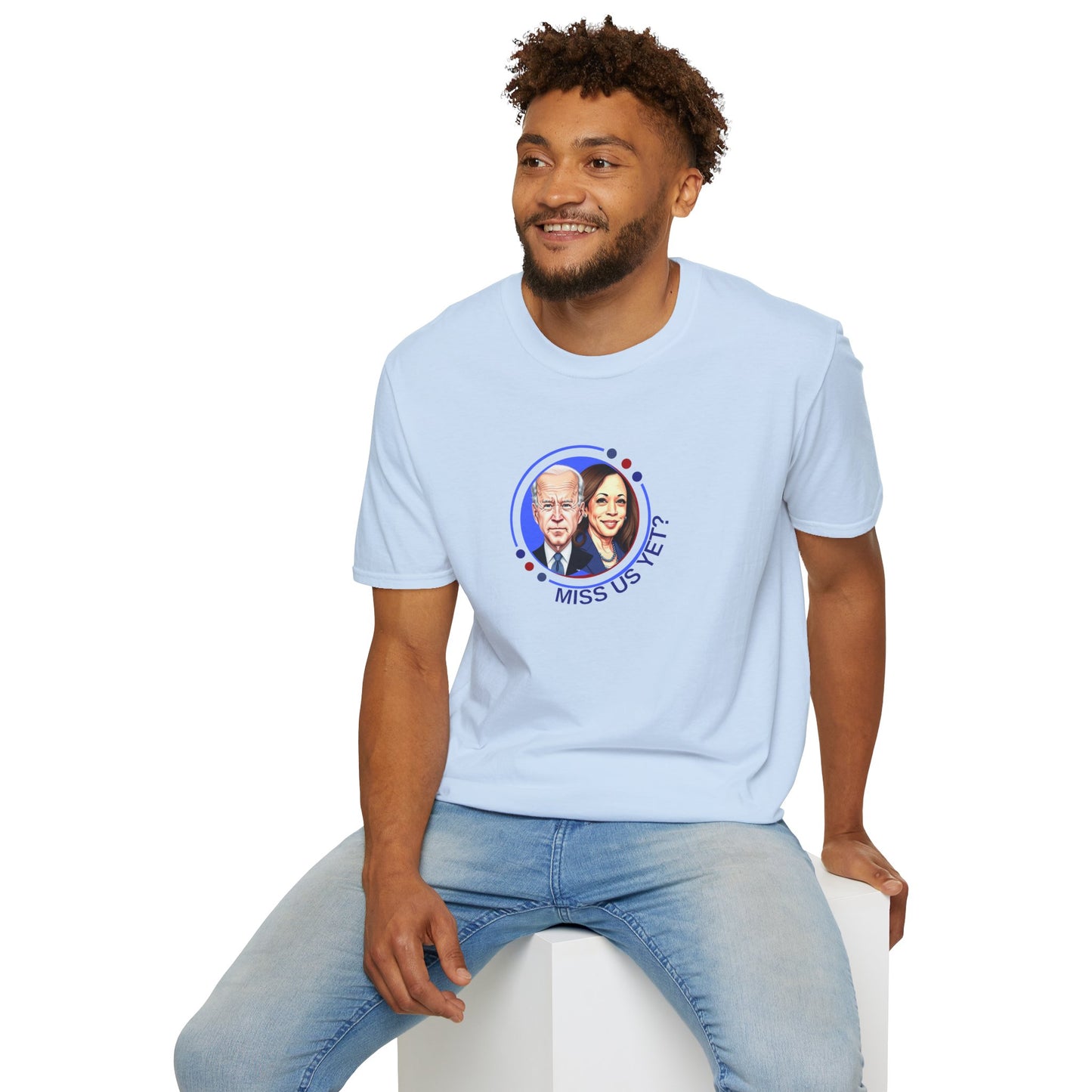 Political Graphic T-Shirt - "Miss Us Yet?" Unisex Softstyle Tee