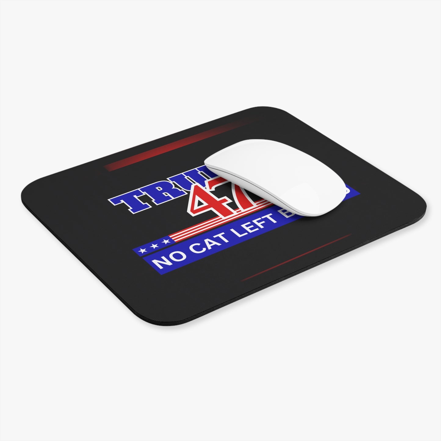 Trump 47 No Cat Left Behind Mouse Pad (Rectangle)