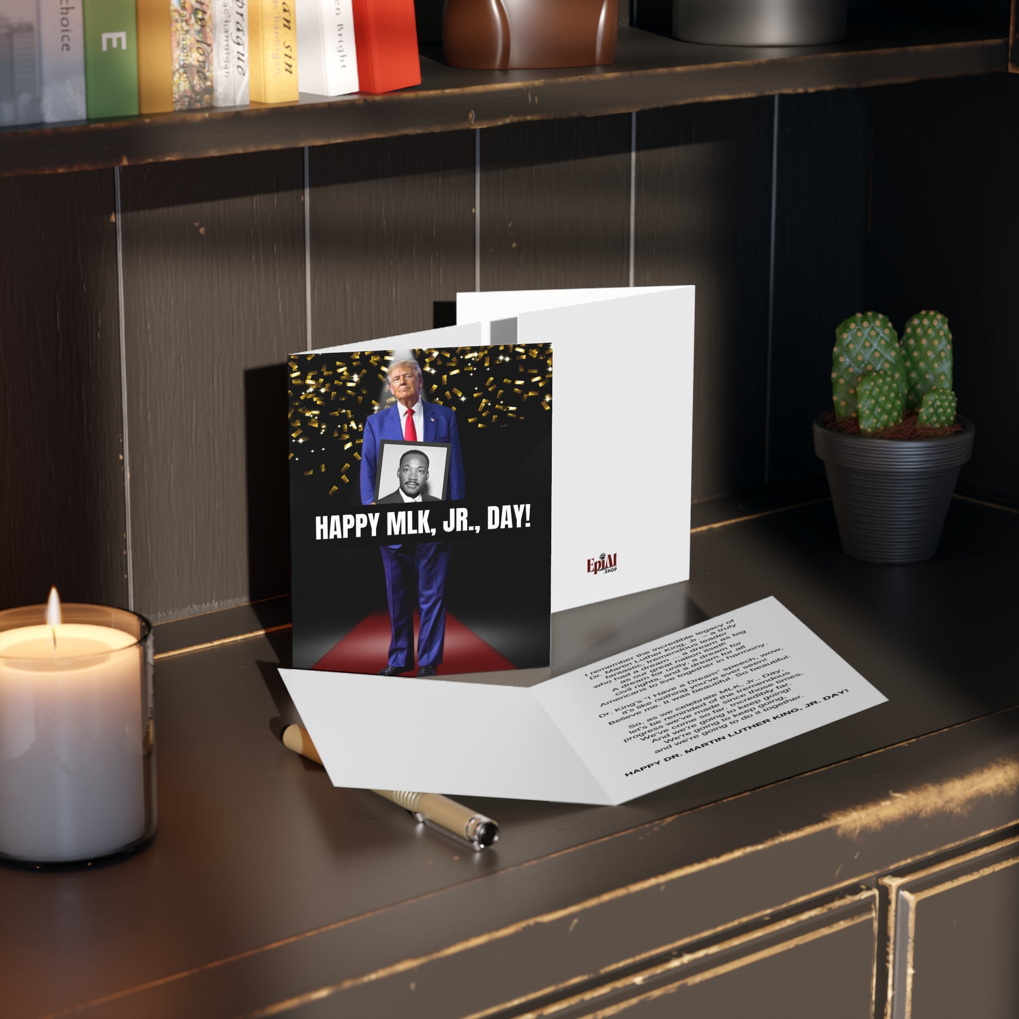 Donald Trump MLK Jr. Day Greeting Cards (8, 16, and 24 pcs) - EpiAl's Shop