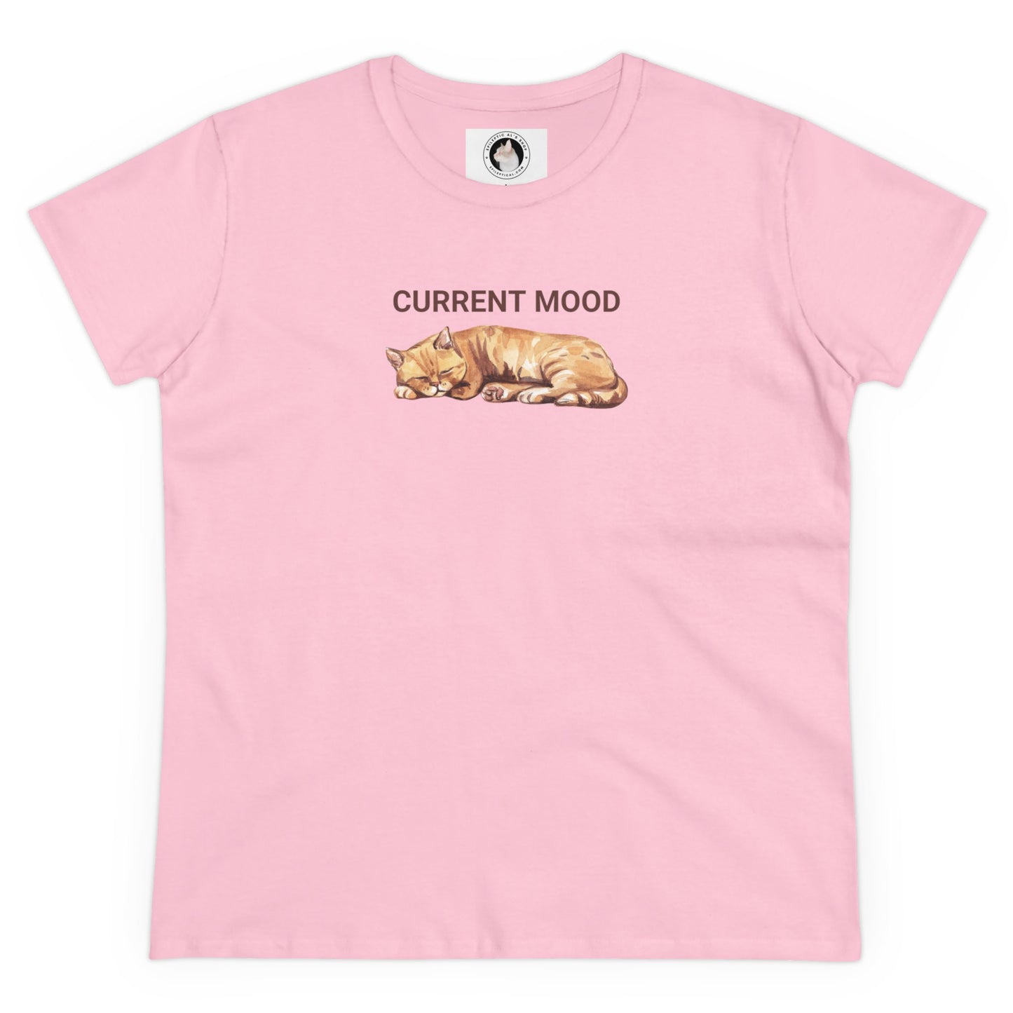 Current Mood: Sleepy Women's Midweight Cotton Tee