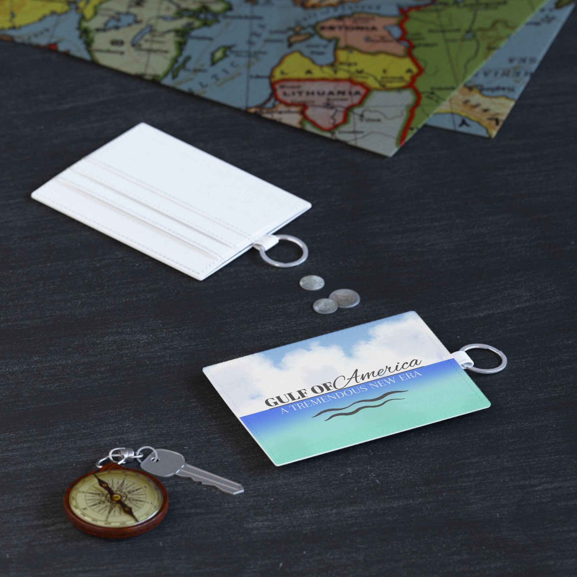 American Gulf Saffiano Leather Card Holder