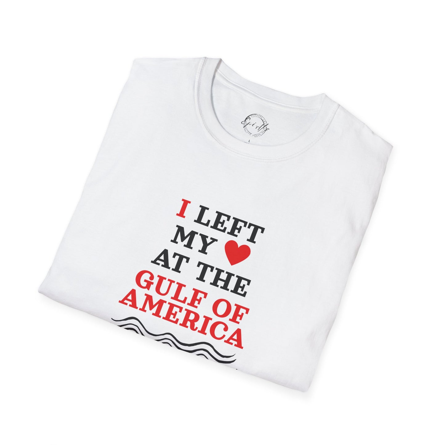 I Left My Heart at the Gulf of America Unisex Softstyle T-Shirt - Perfect for Travelers