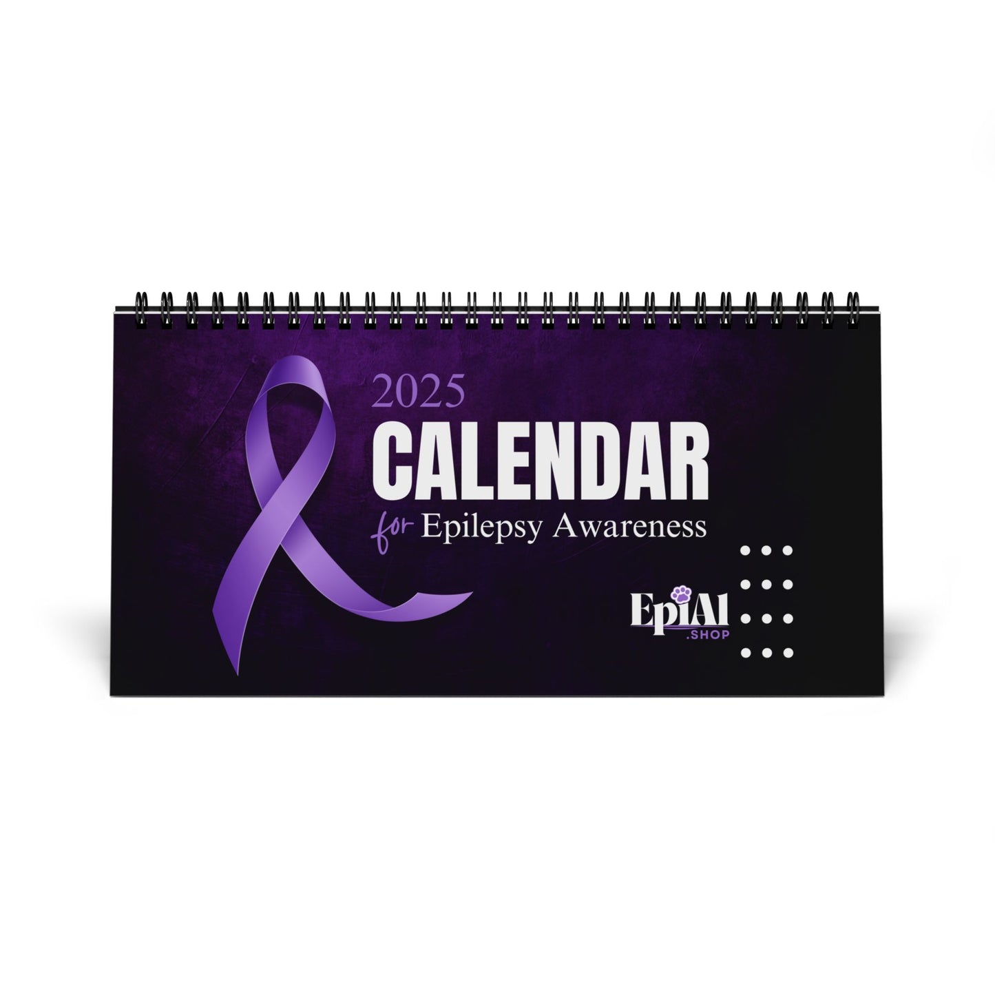 Epilepsy Awareness Month-by-Month Desktop Calendar (2025 grid)