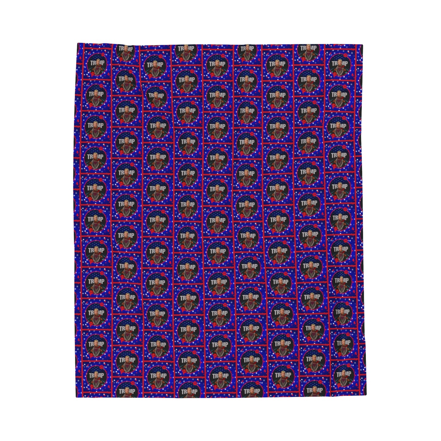 Stars & Trump 47 Velveteen Plush Blanket