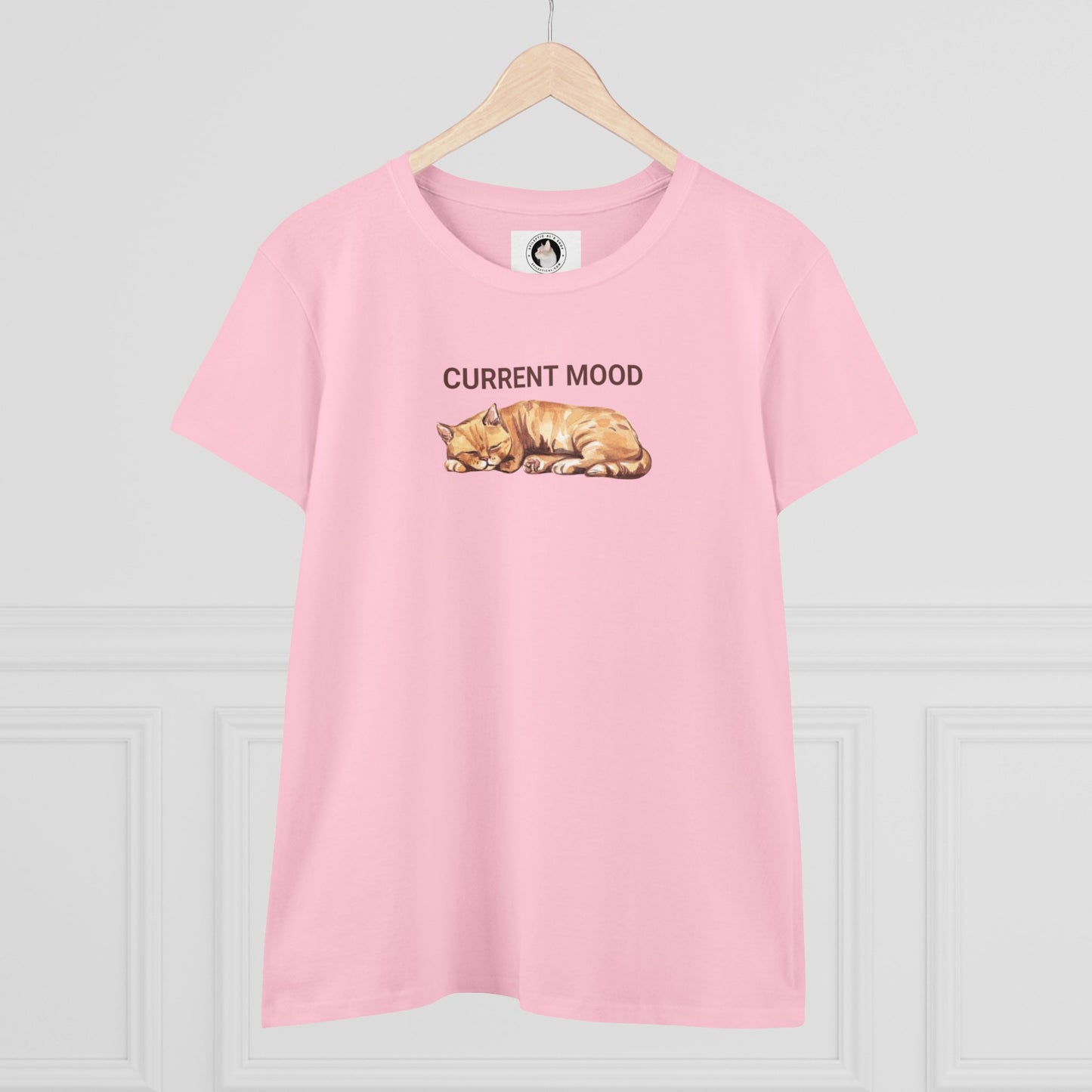 Current Mood: Sleepy Women's Midweight Cotton Tee