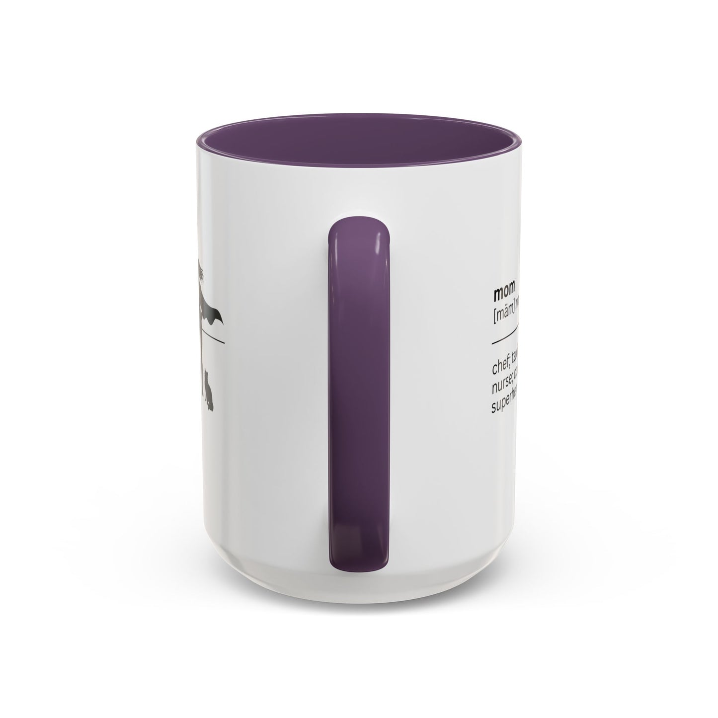 Mom Superhero Accent Coffee Mug - Perfect Gift for Moms