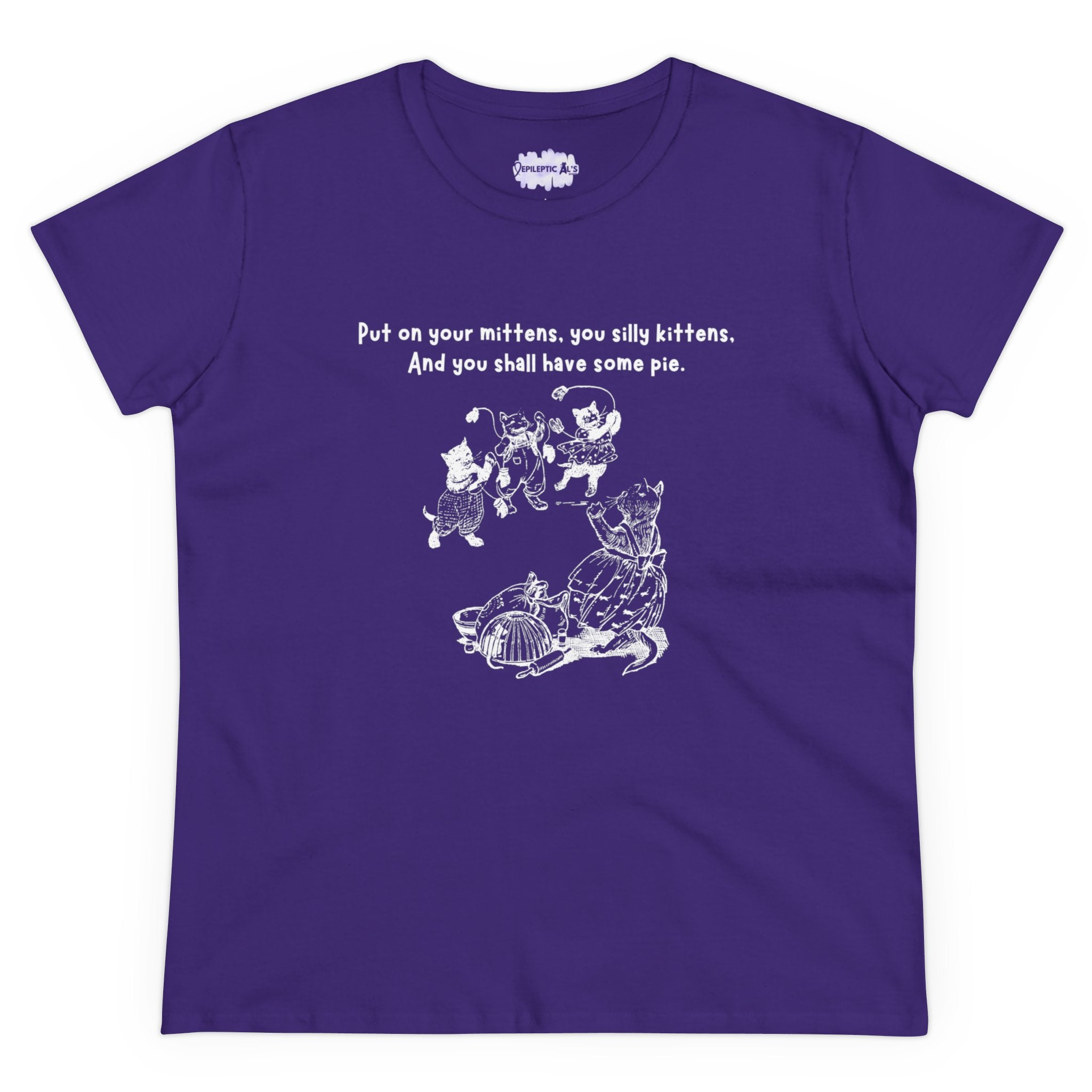 Kittens and Mittens Women's Midweight Cotton Tee - T - Shirt - Epileptic Al’s Shop