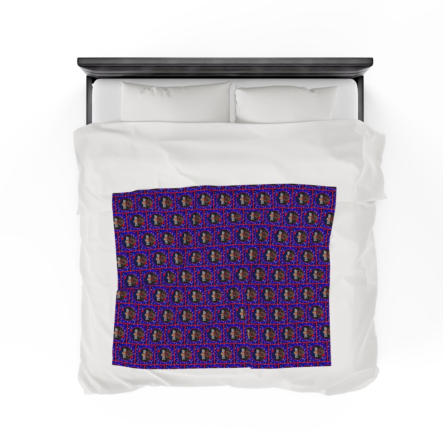 Stars & Trump 47 Velveteen Plush Blanket