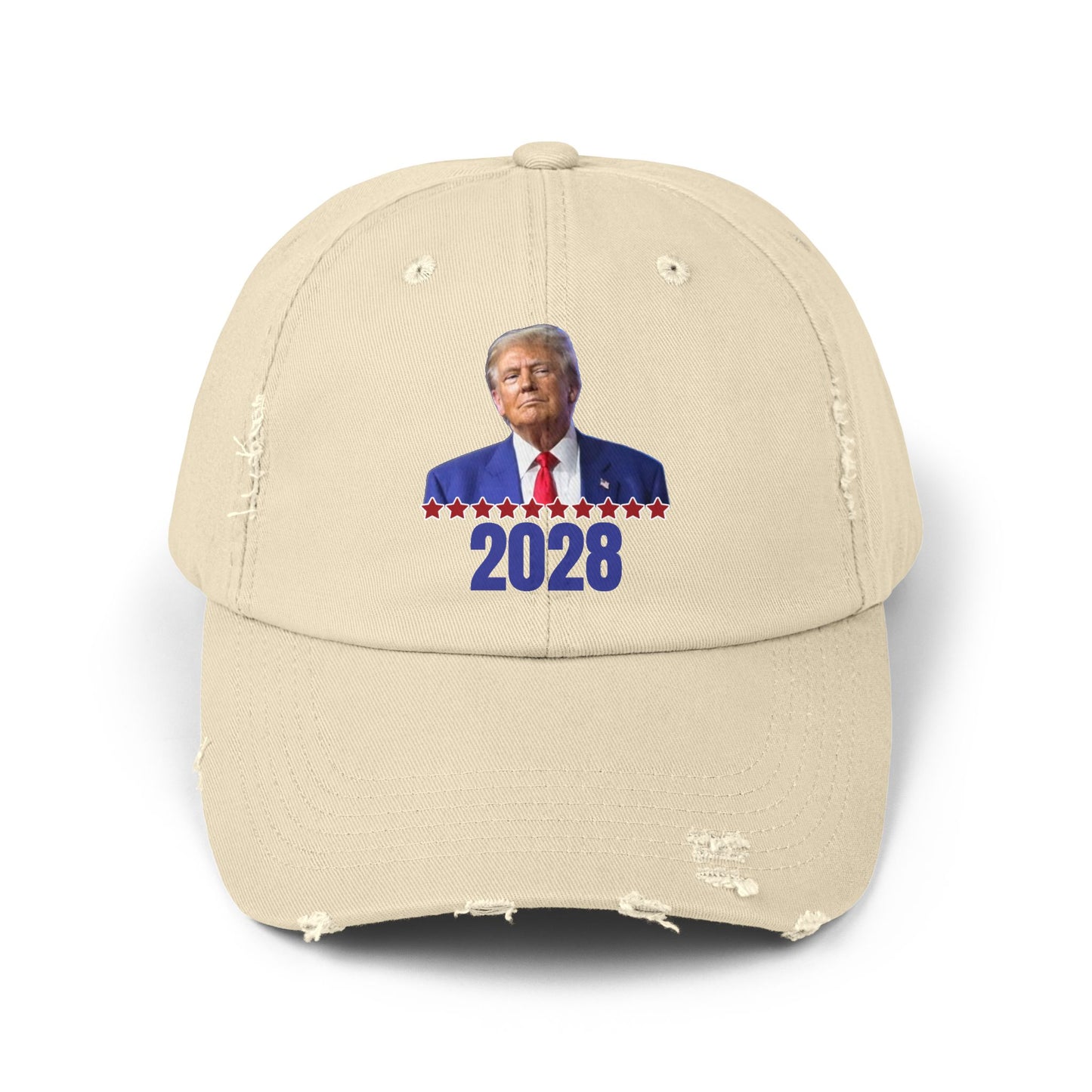 Unisex Distressed Cap - Vote 2028 with Iconic Design