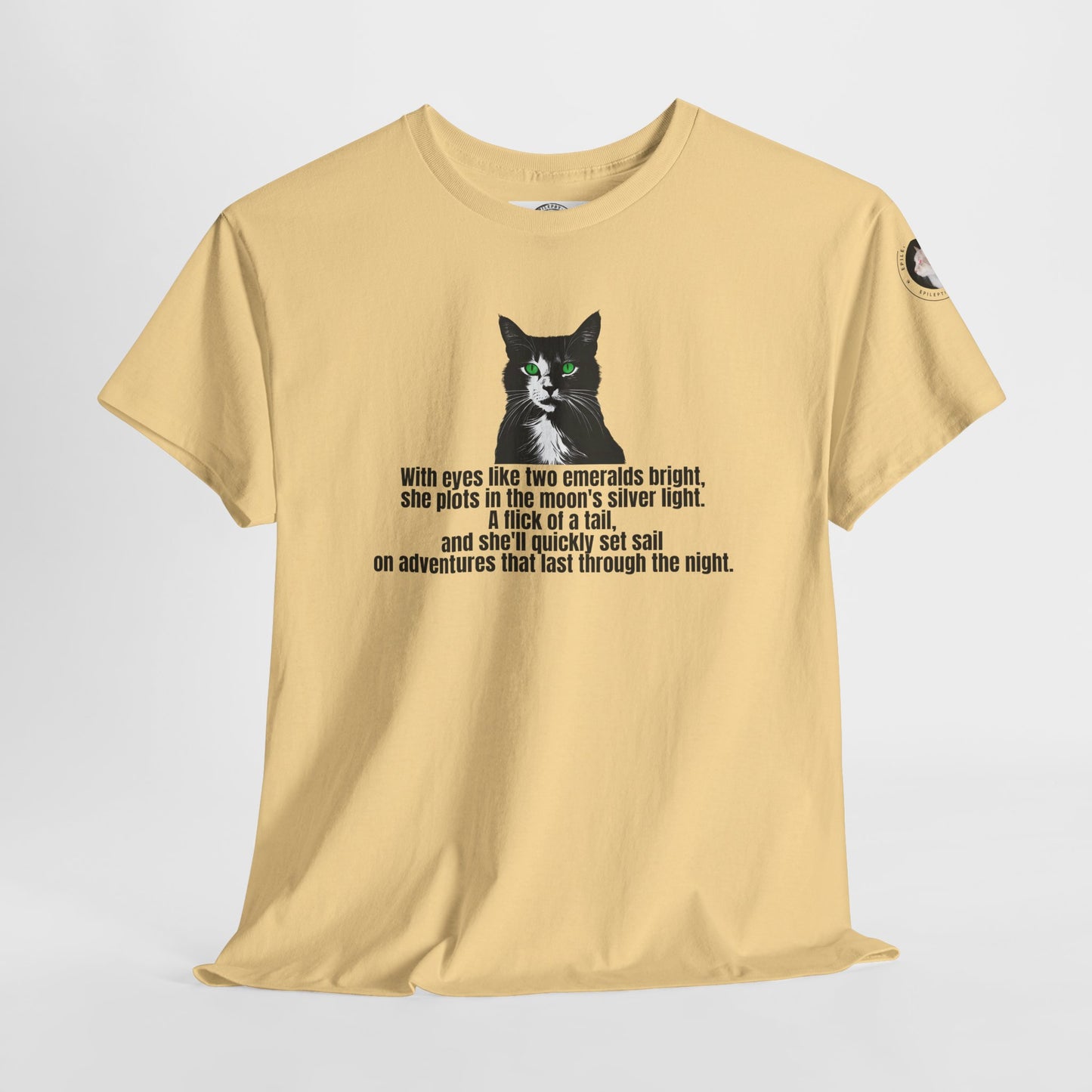 Emerald Eyed Mischief Unisex Heavy Cotton Tee