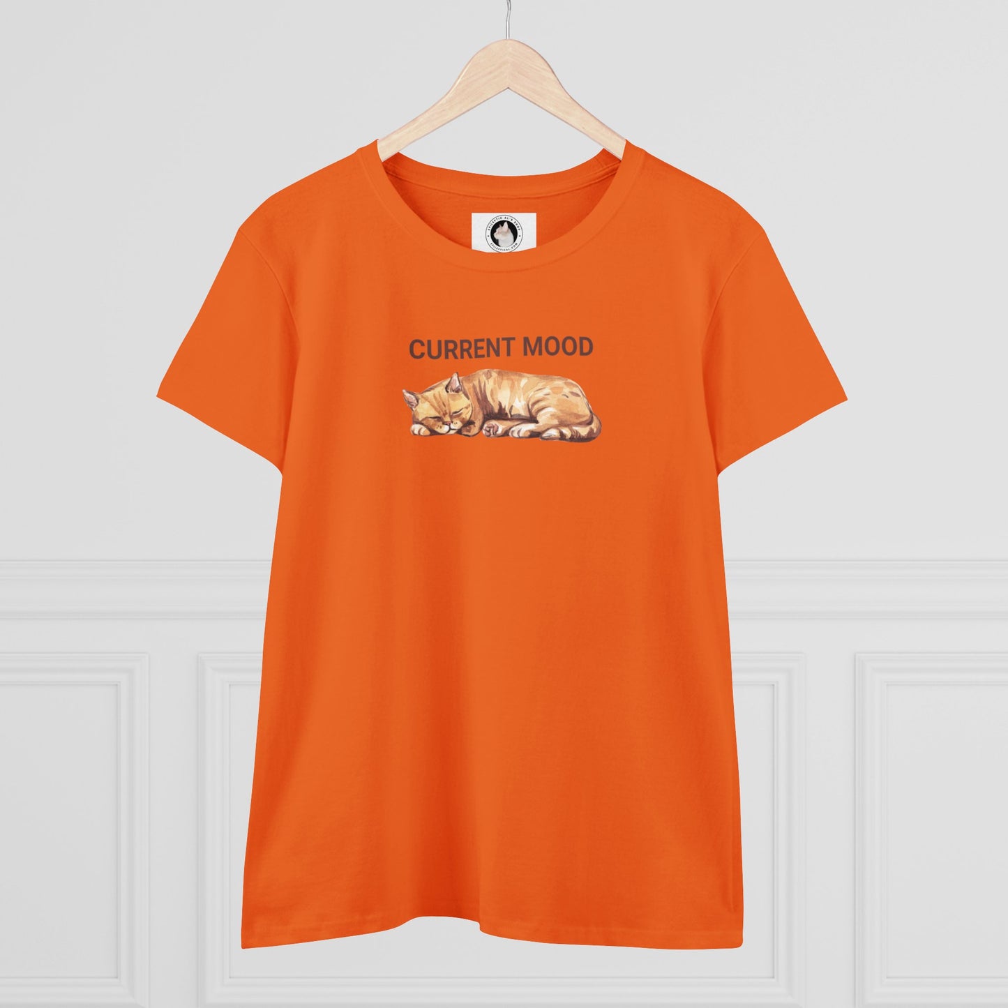 Current Mood: Sleepy Women's Midweight Cotton Tee