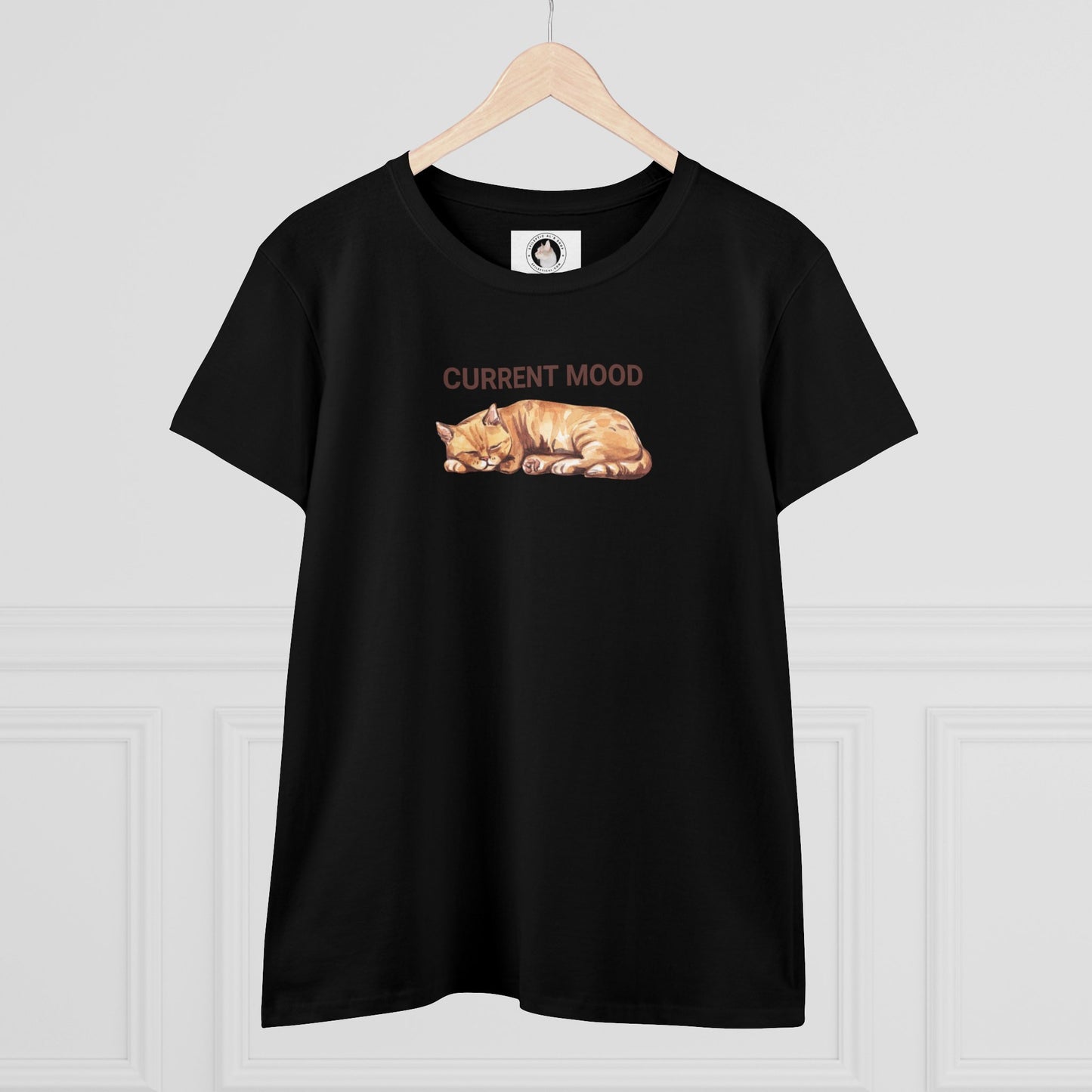 Current Mood: Sleepy Women's Midweight Cotton Tee