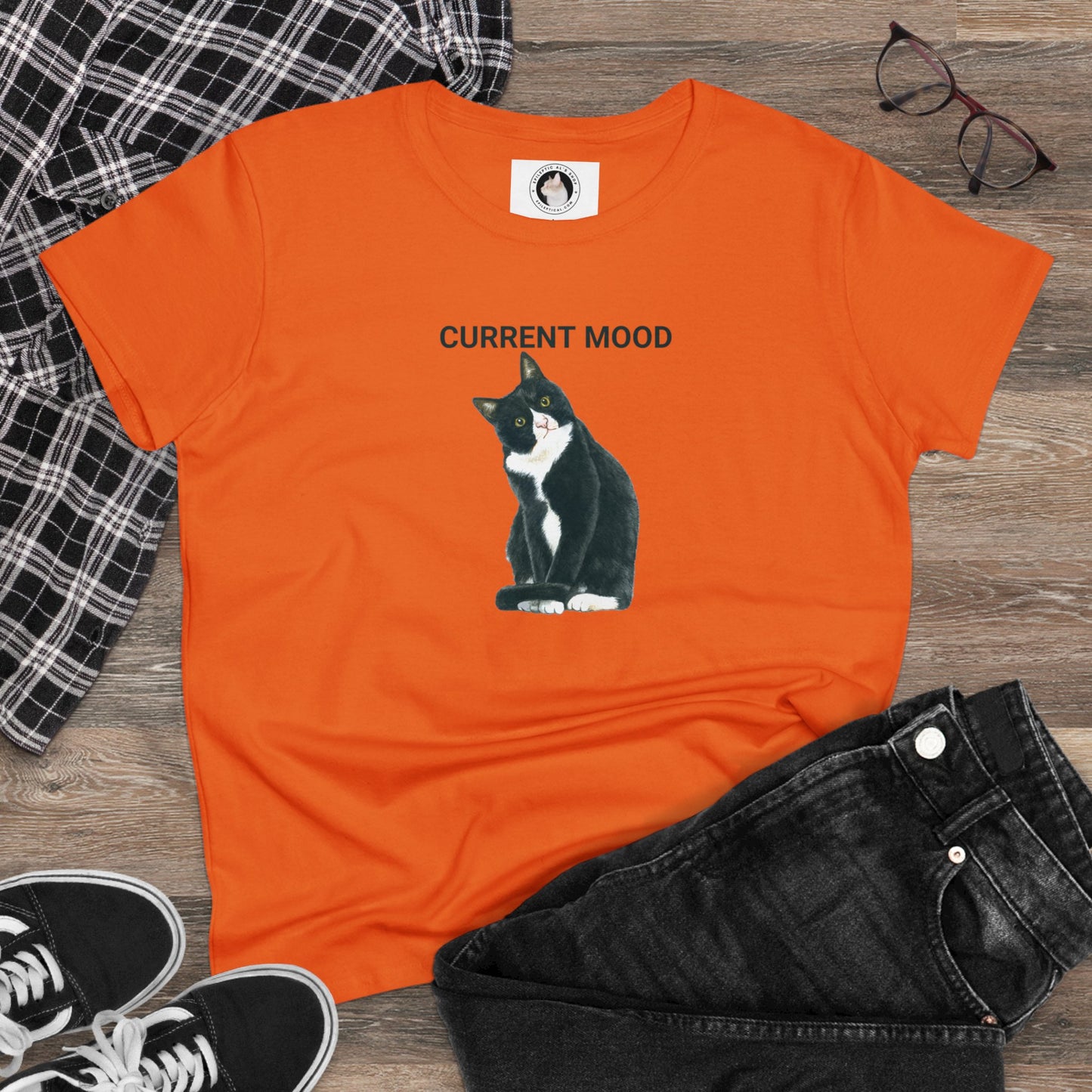 Current Mood: Wha? Women's Midweight Cotton Tee