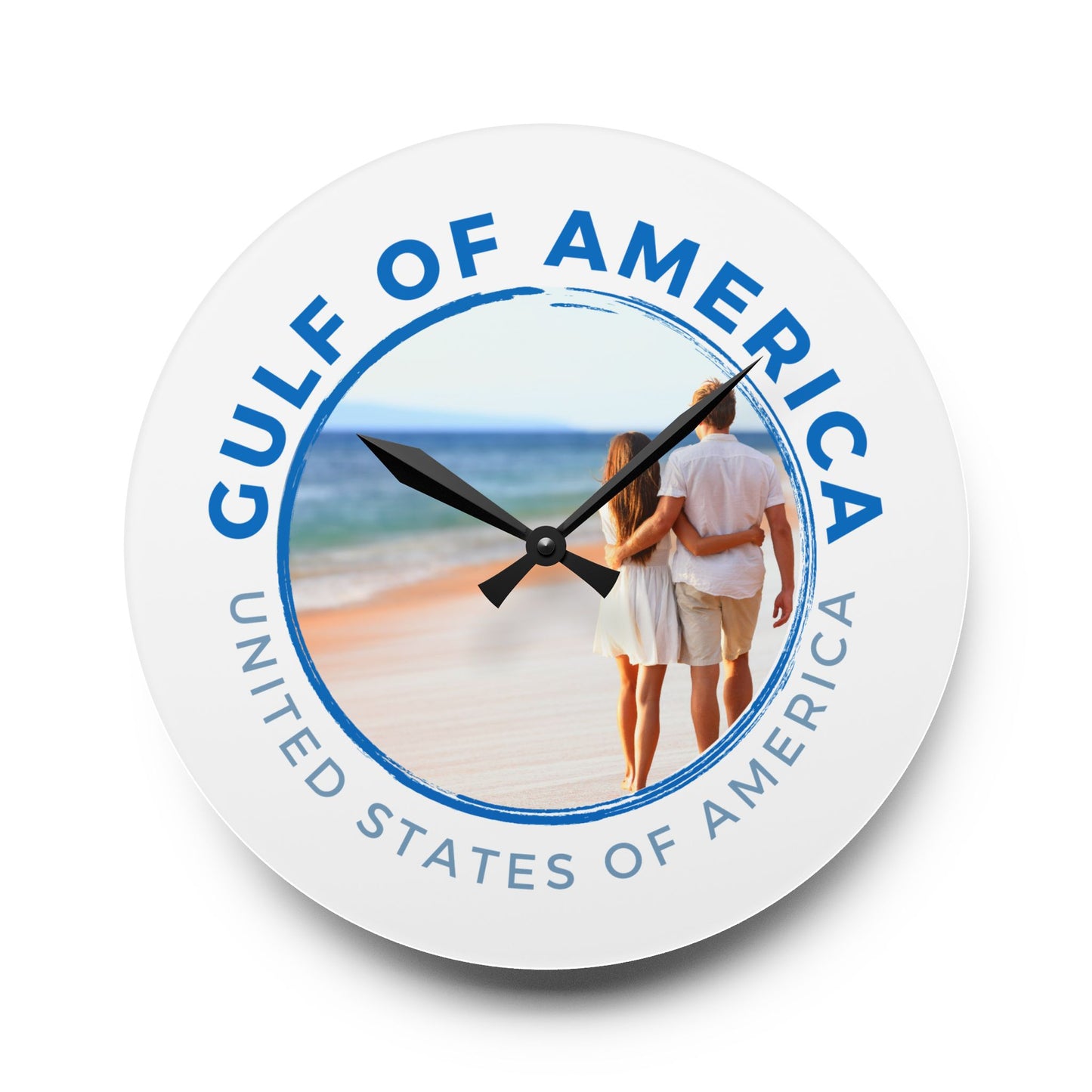 Gulf of America USA Acrylic Wall Clock