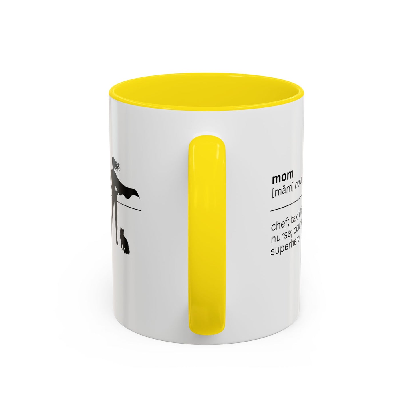 Mom Superhero Accent Coffee Mug - Perfect Gift for Moms