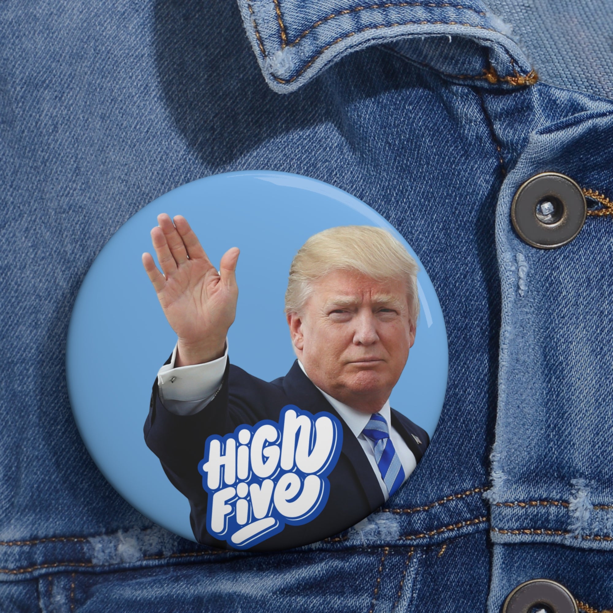 Trump High Five Travel Pin Buttons