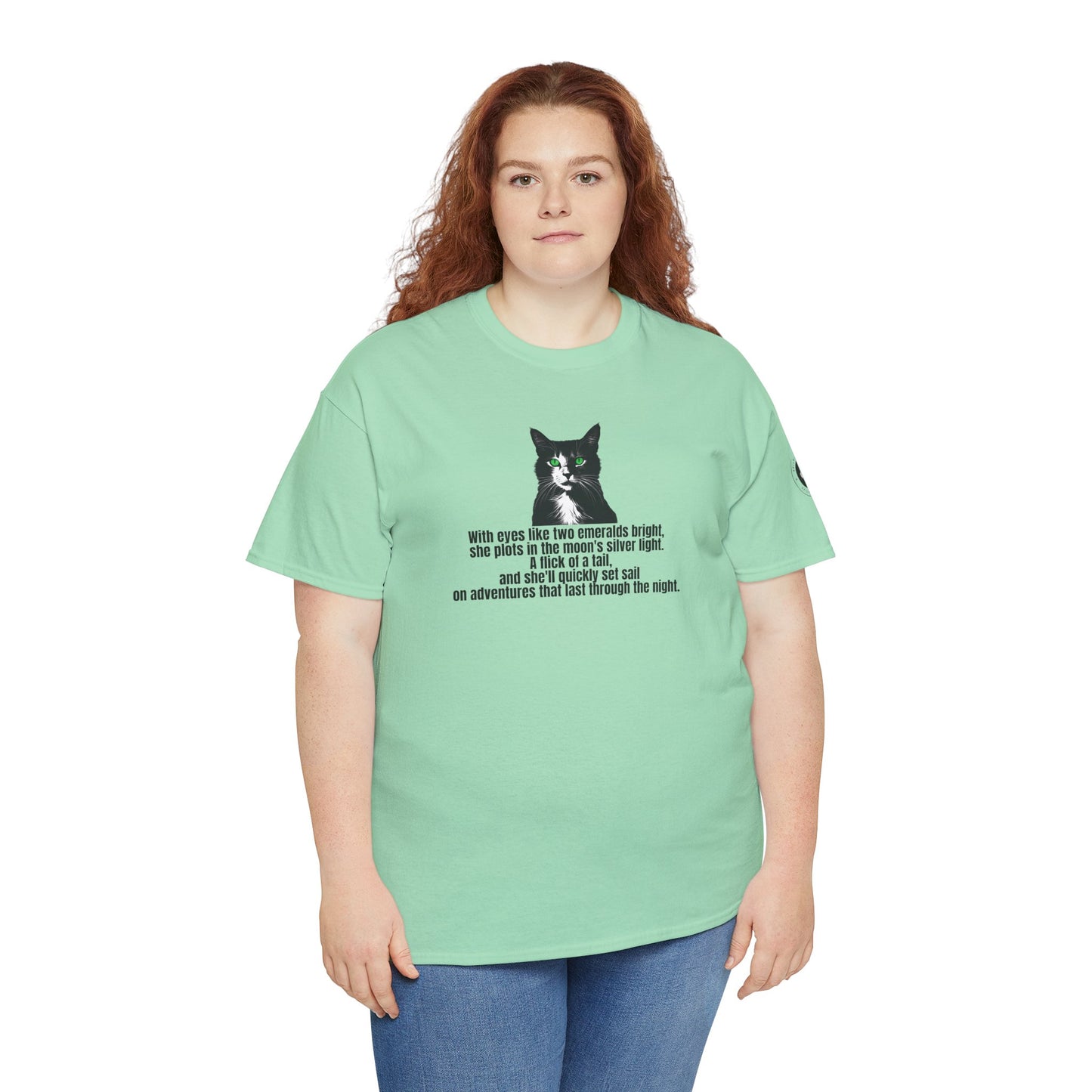Emerald Eyed Mischief Unisex Heavy Cotton Tee
