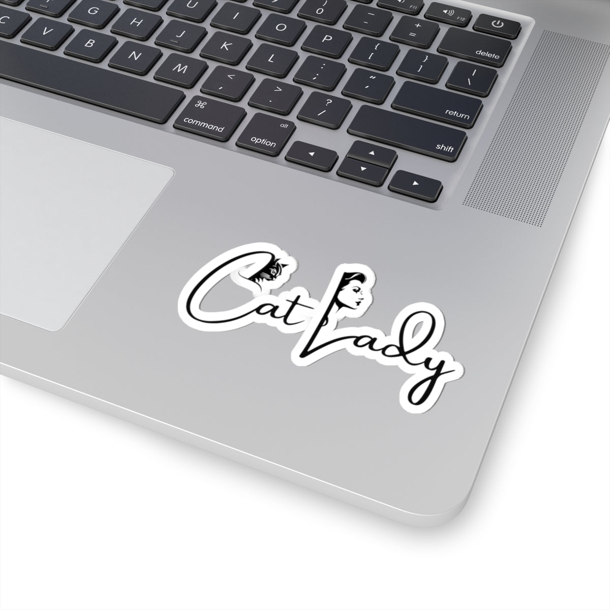 Cat Lady Kiss-Cut Stickers - Perfect for Cat Lovers & Pet Enthusiasts Printify