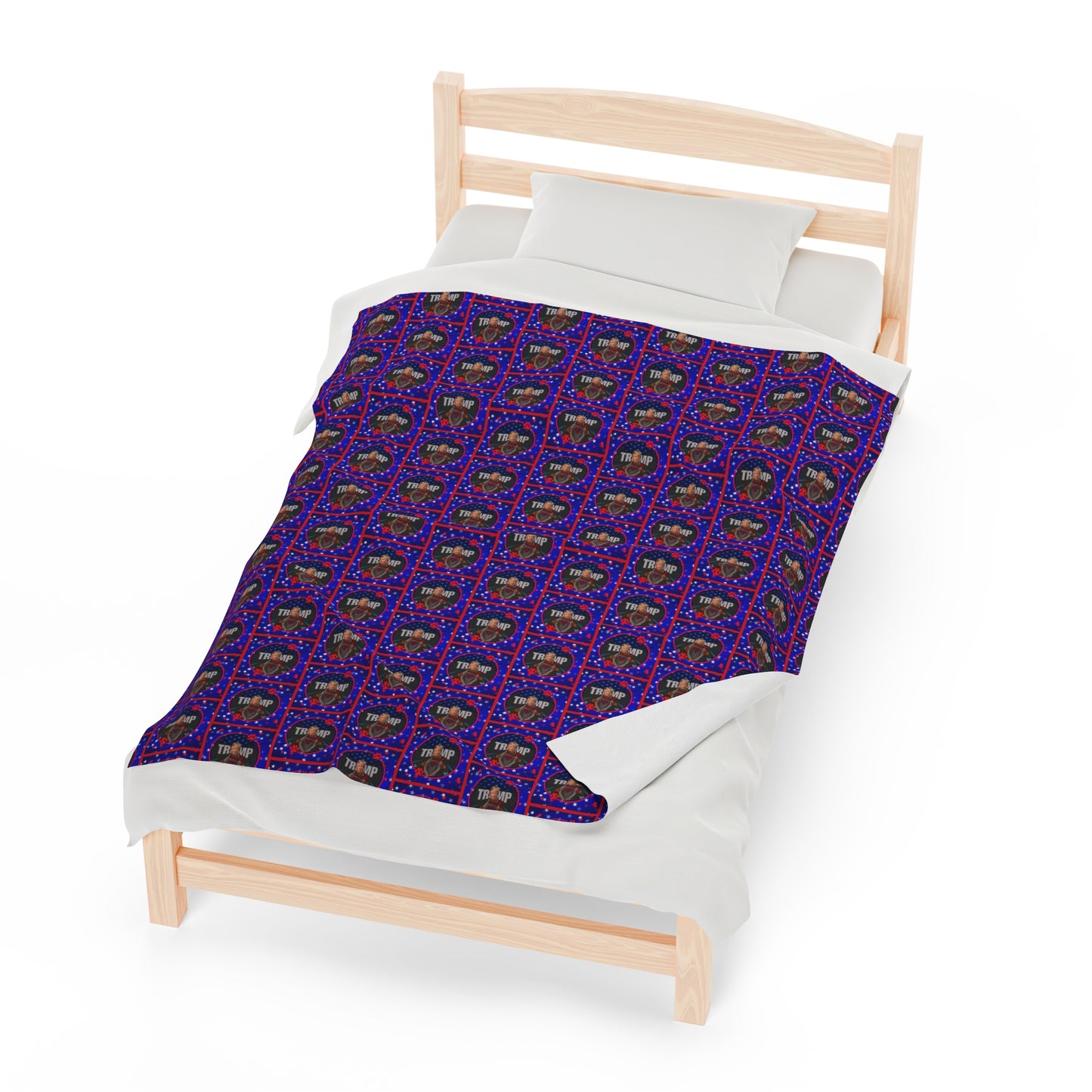Stars & Trump 47 Velveteen Plush Blanket