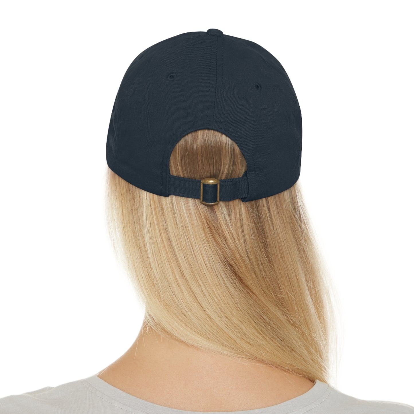 Never Give Up - Kamala Dad Hat with Leather Patch