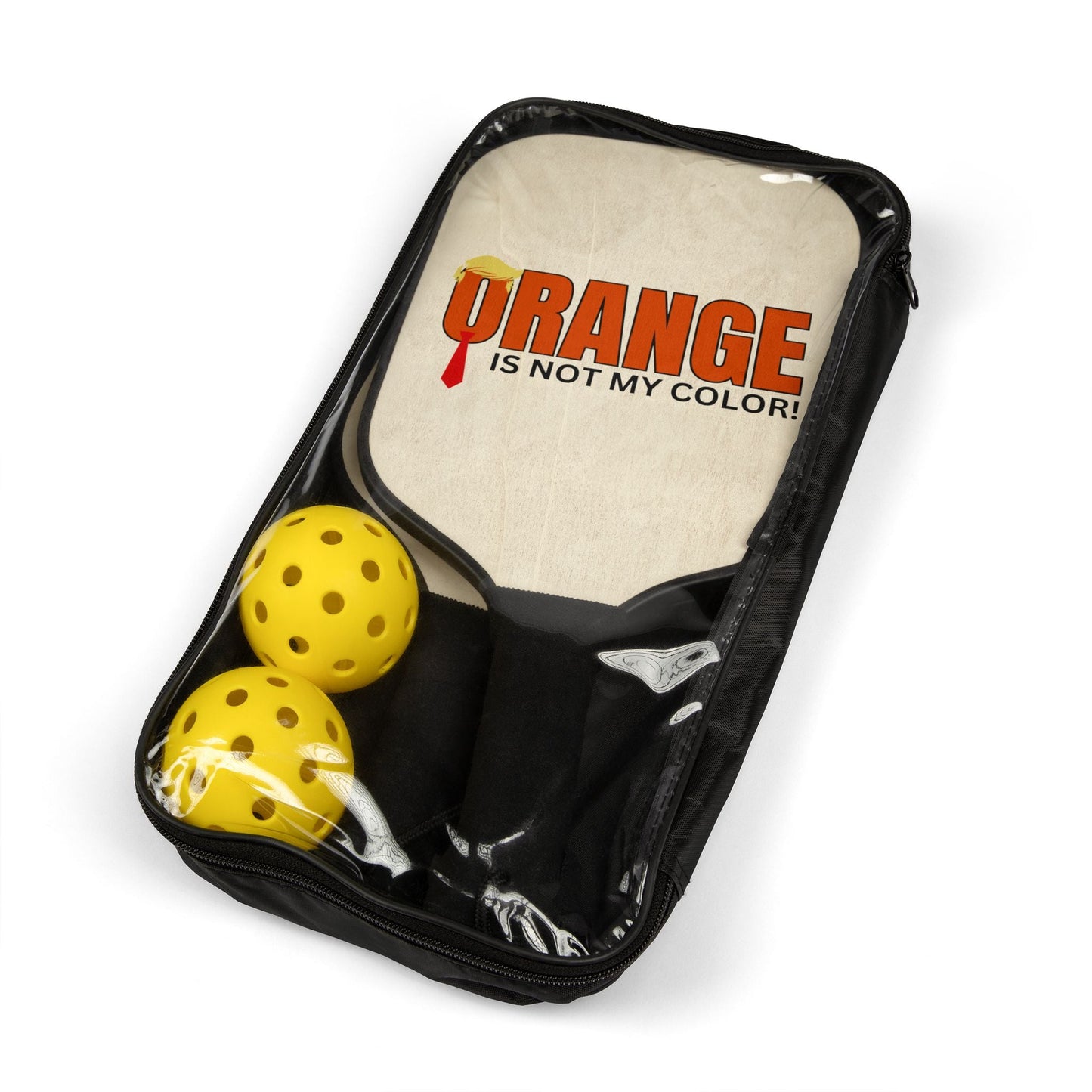 Fun Pickleball Paddle Set - "Orange Is Not My Color!" - Perfect for Players and Gifts Printify