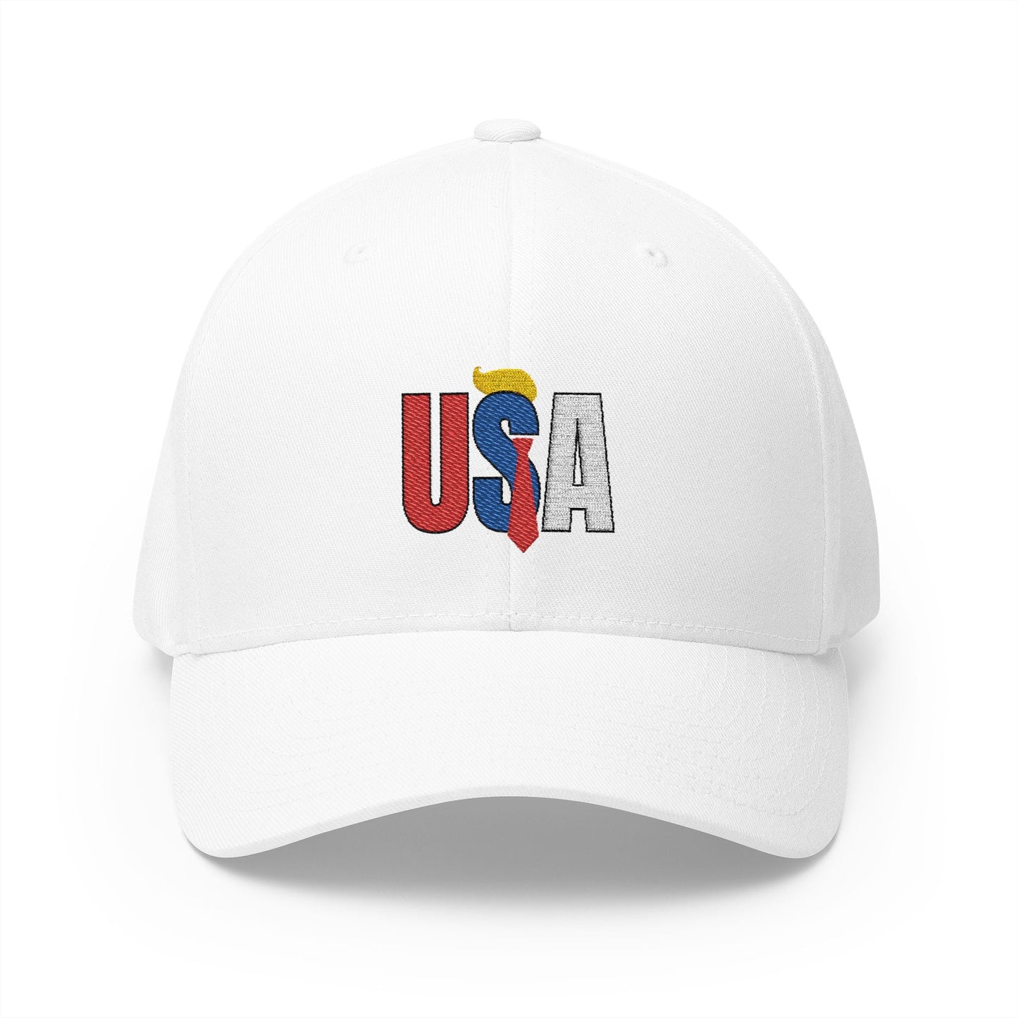 Trump USA Embroidered Cap - Closed-Back Baseball Hat Printify
