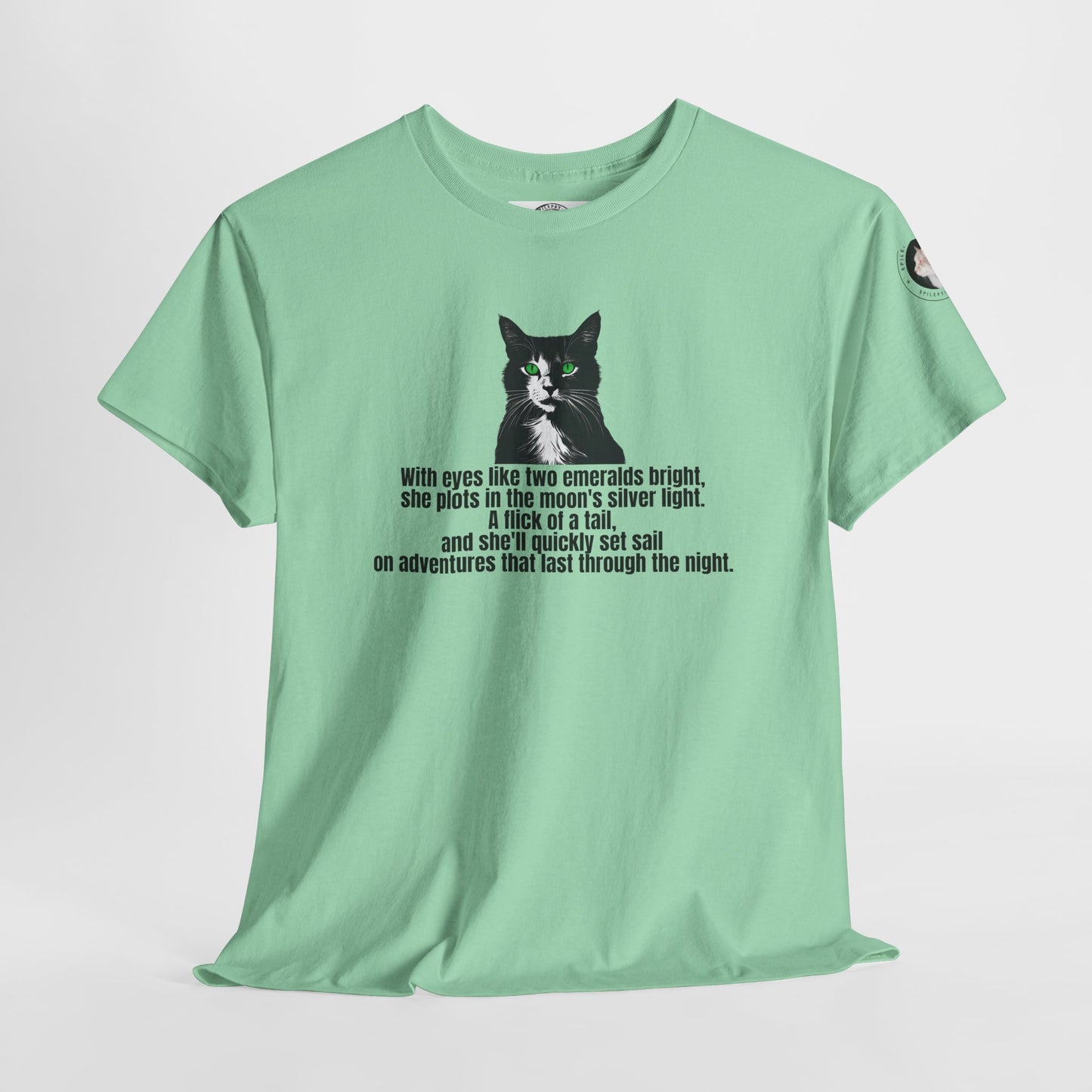 Emerald Eyed Mischief Unisex Heavy Cotton Tee