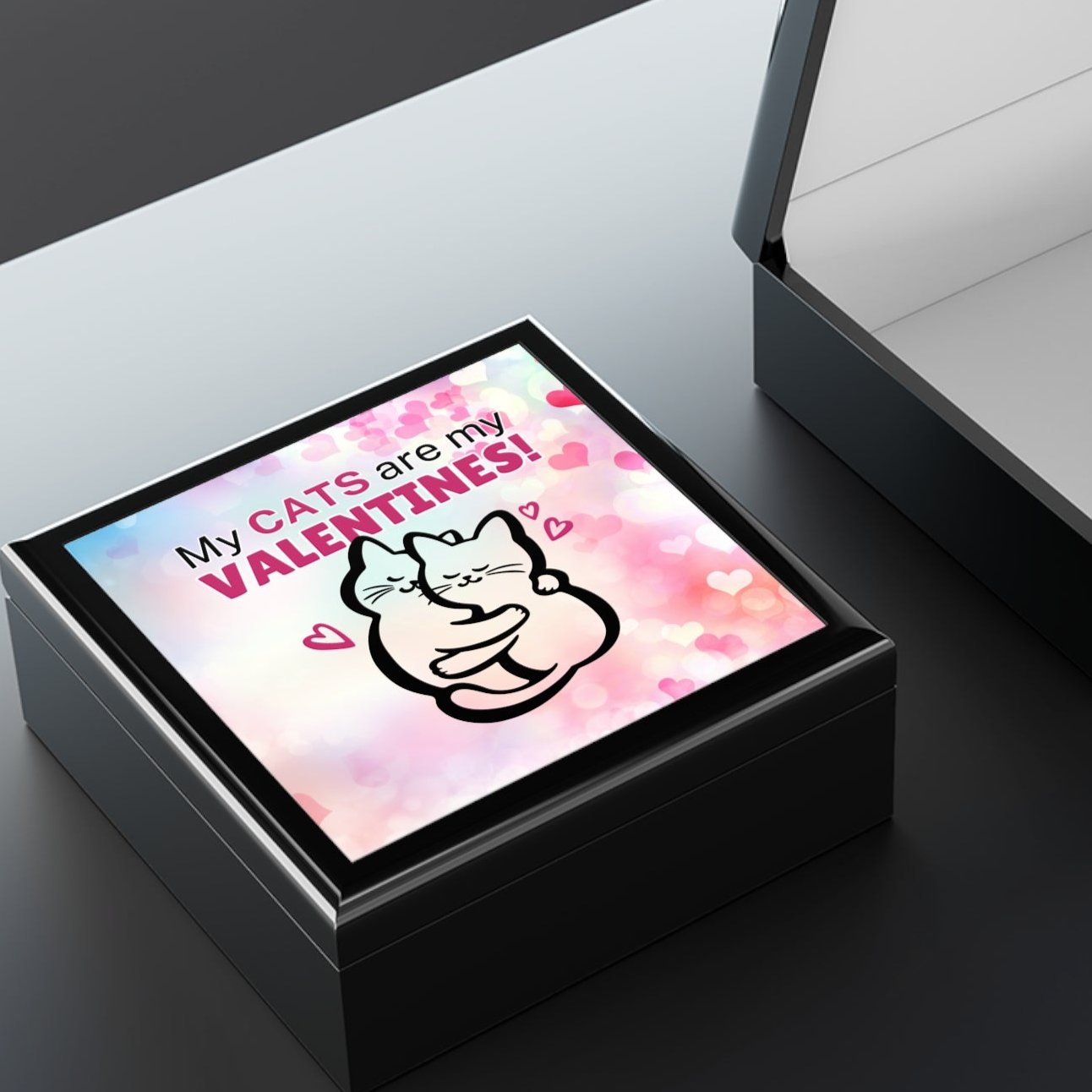 My Cats are my Valentines Jewelry Box - EpiAl's Shop