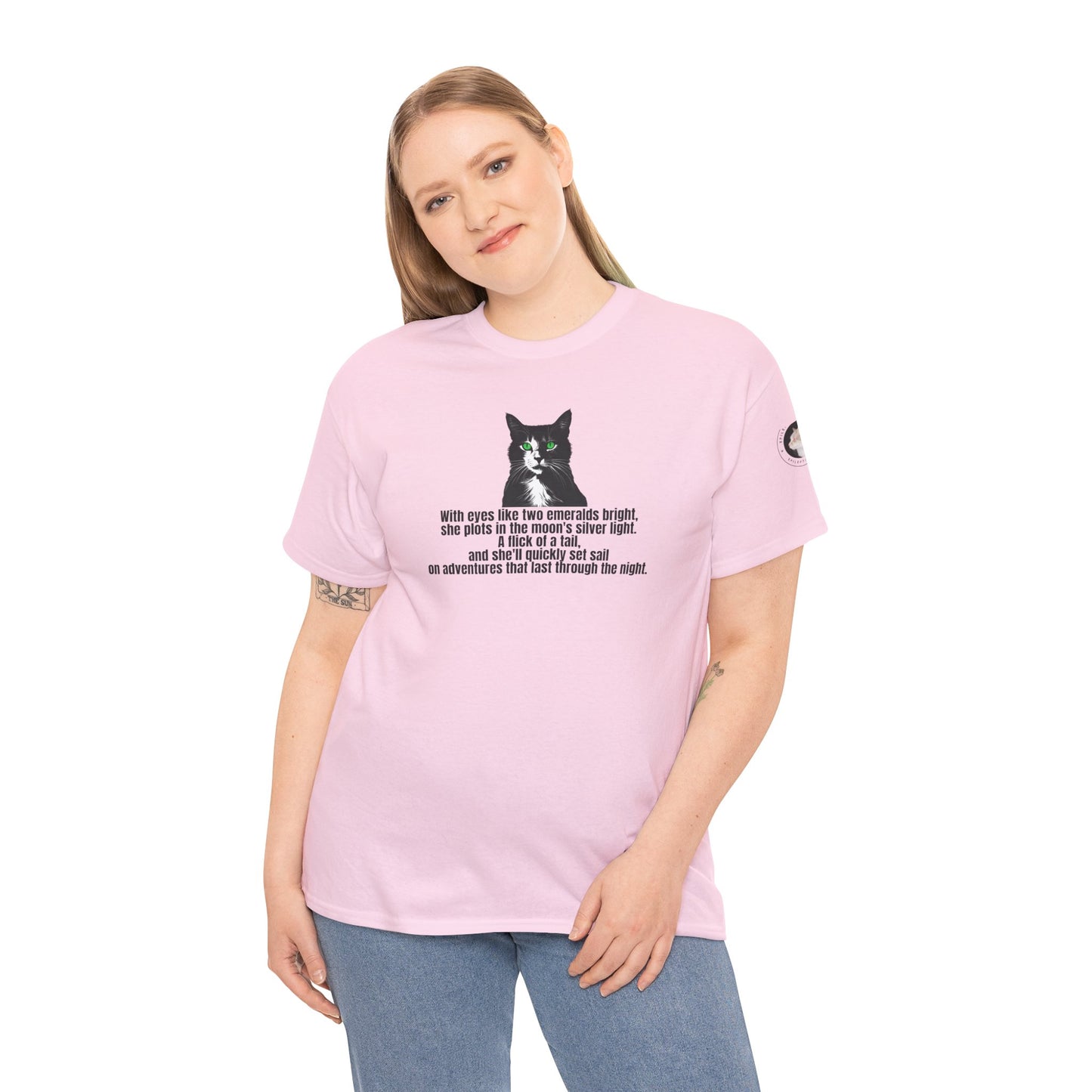 Emerald Eyed Mischief Unisex Heavy Cotton Tee