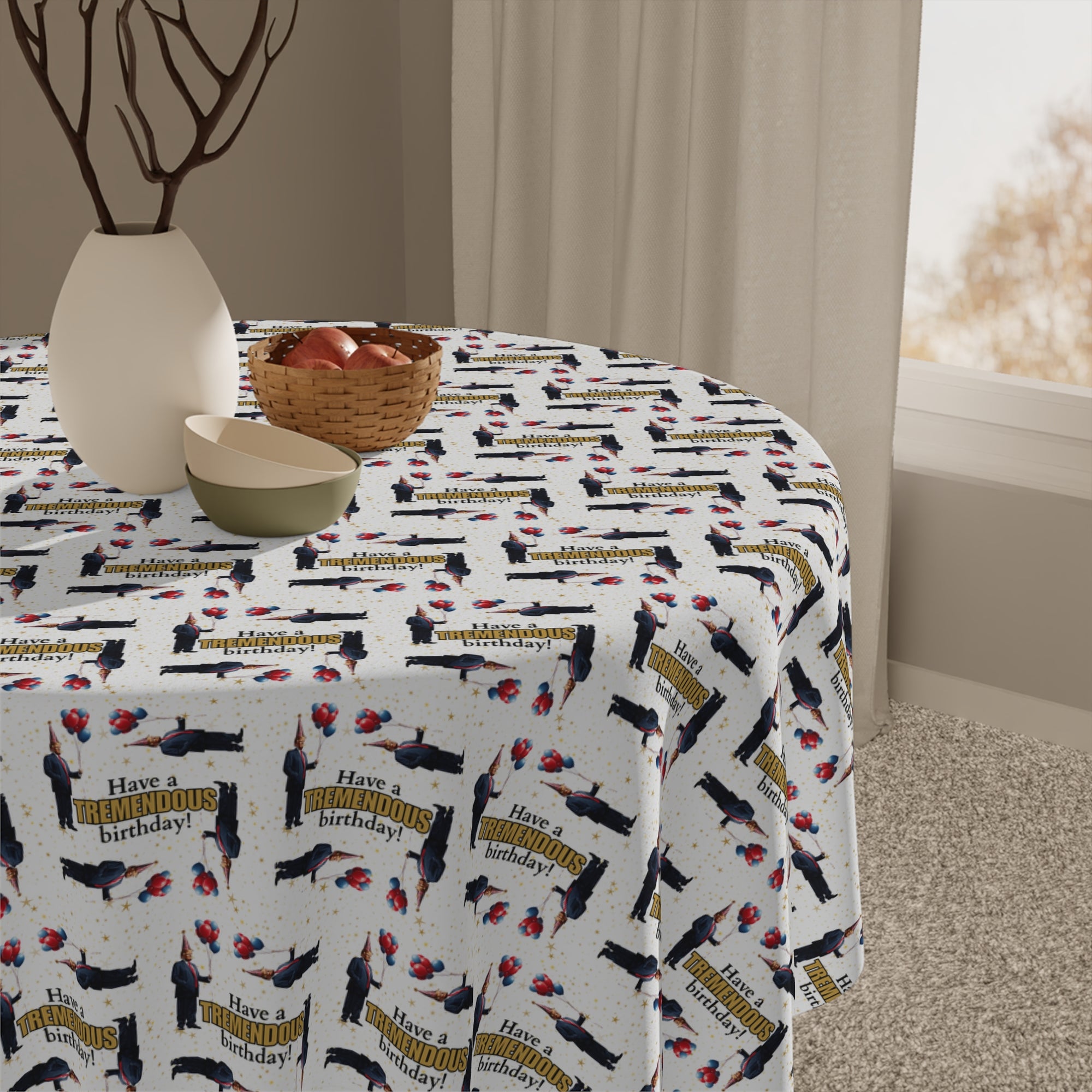 Tremendous Trump Birthday Modern Tablecloth
