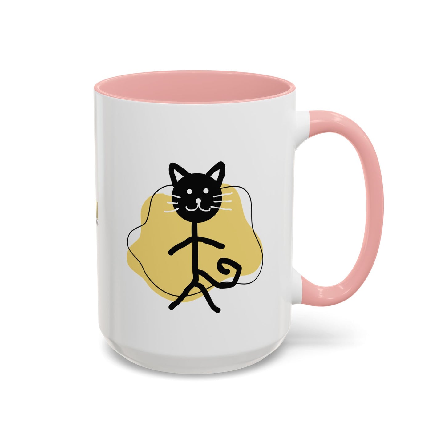 Playful Cat Accent Coffee Mug - 11oz & 15oz