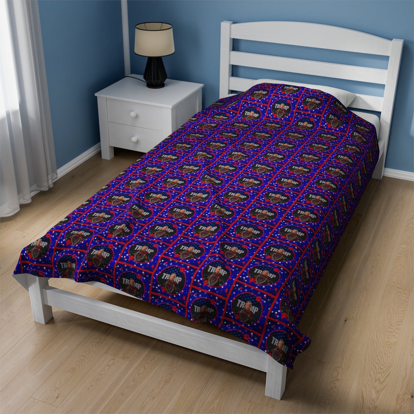 Stars & Trump 47 Velveteen Plush Blanket