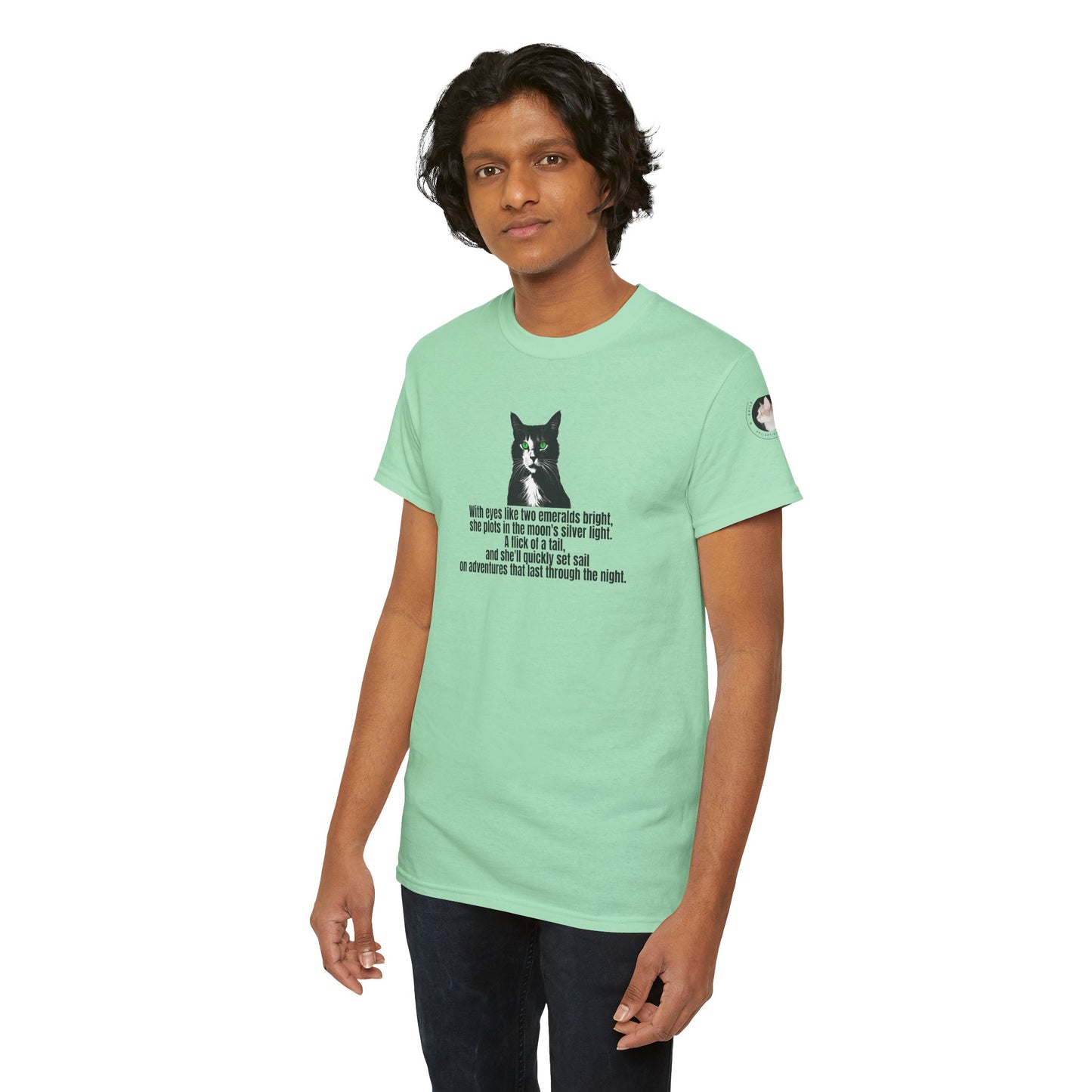 Emerald Eyed Mischief Unisex Heavy Cotton Tee