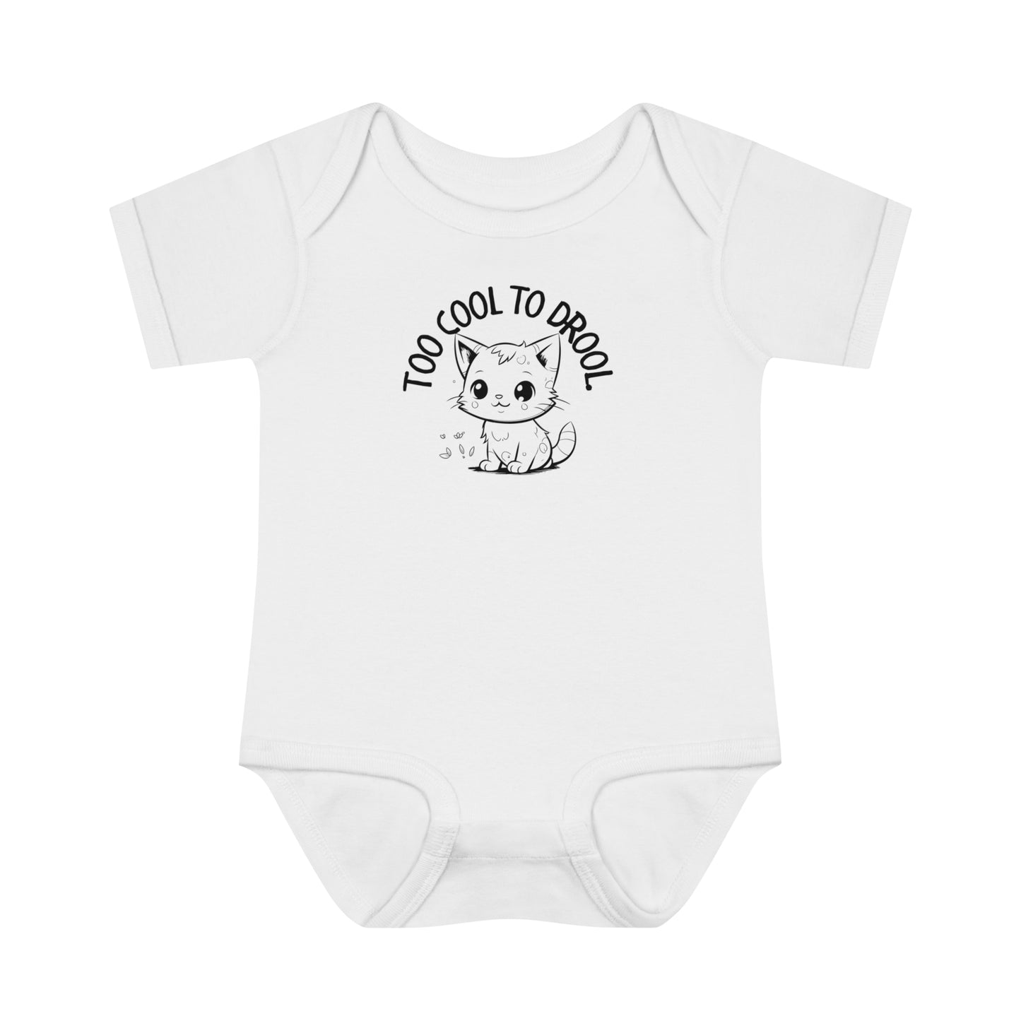 Too Cool To Drool Infant Baby Rib Bodysuit - Kids clothes - Epileptic Al’s Shop