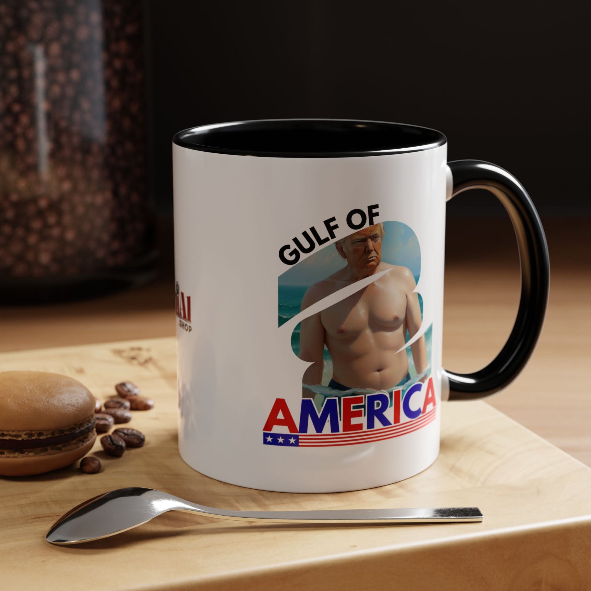 Trump's Gulf of America Accent Coffee Mug Printify