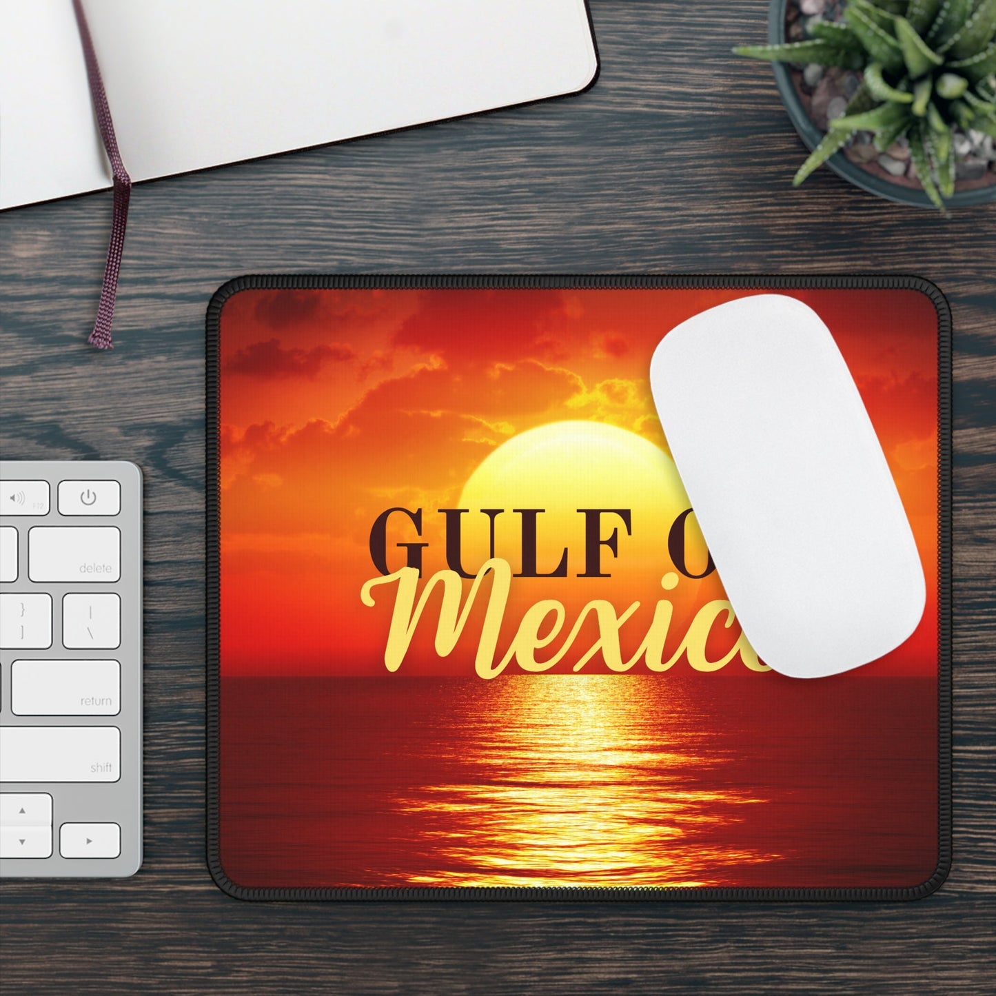 Gulf of Mexico Sunset Gaming Mouse Pad Printify