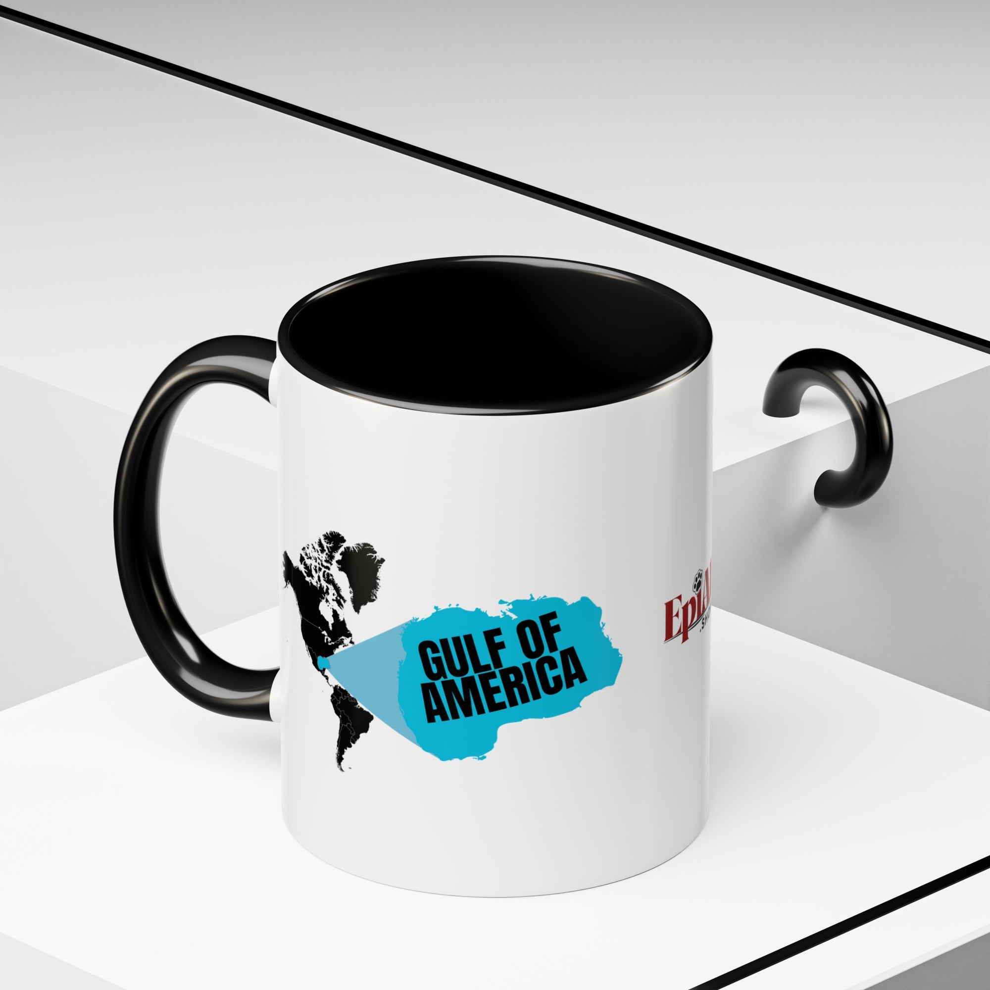 American Gulf Map Accent Coffee Mug