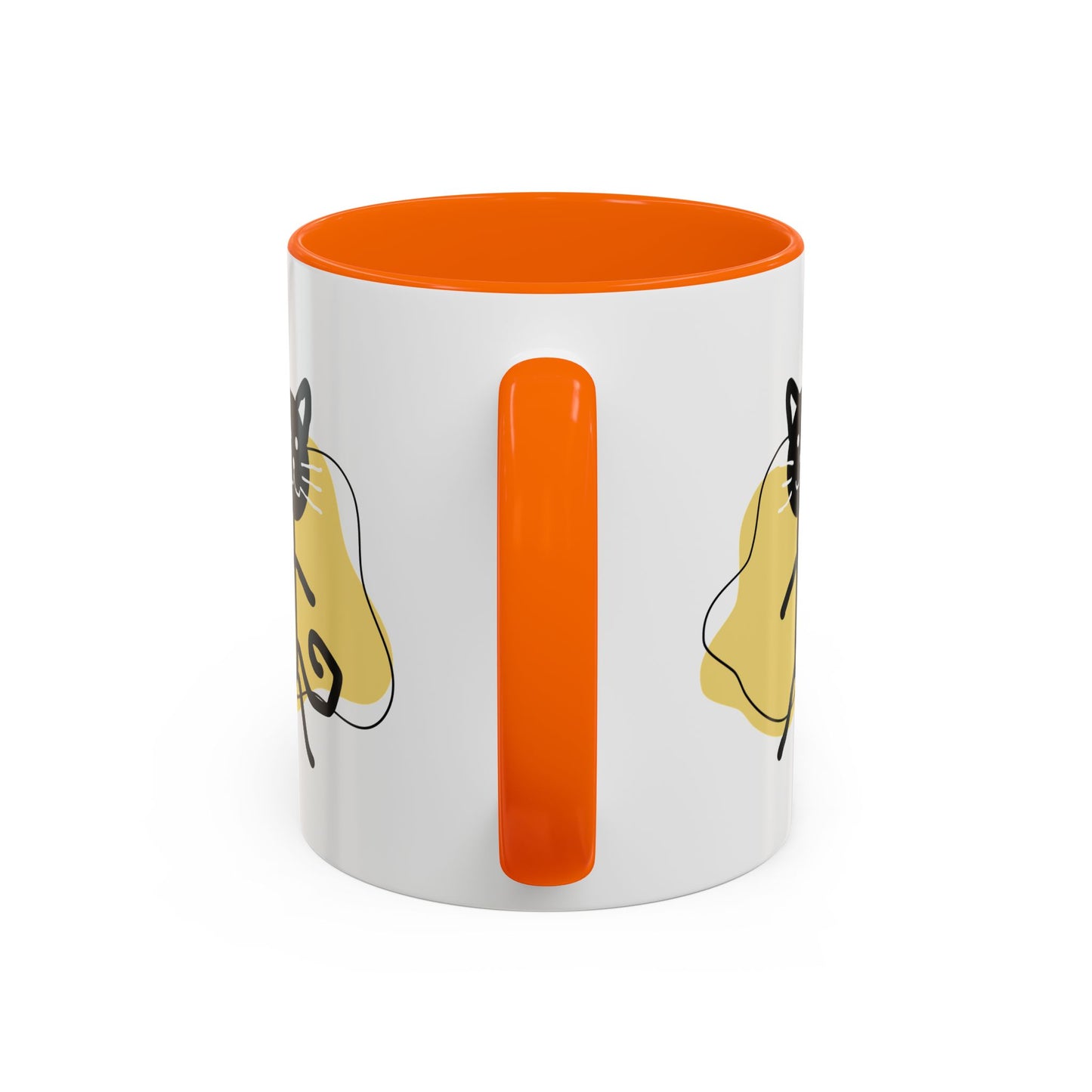 Playful Cat Accent Coffee Mug - 11oz & 15oz