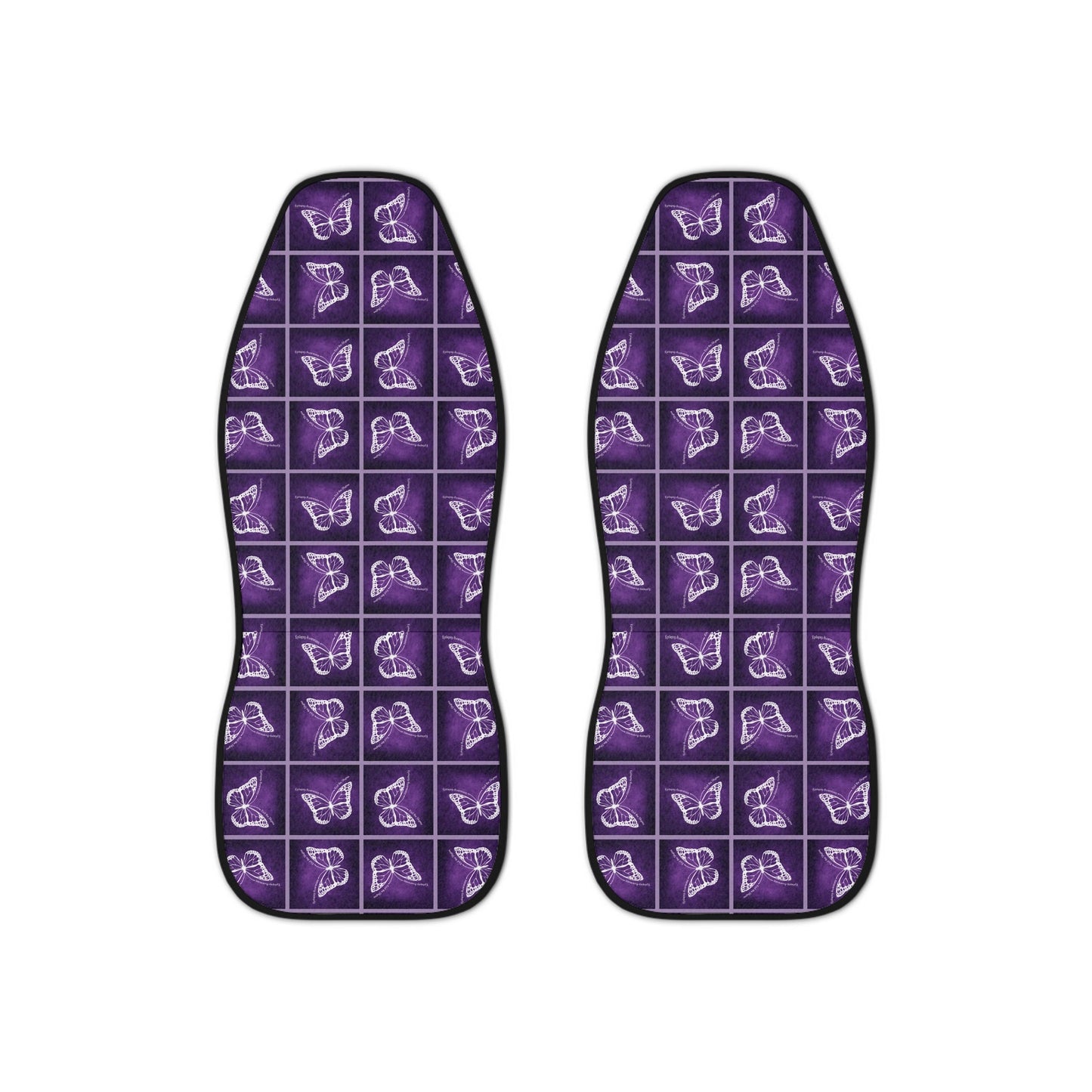Purple Butterfly Car Seat Covers Printify