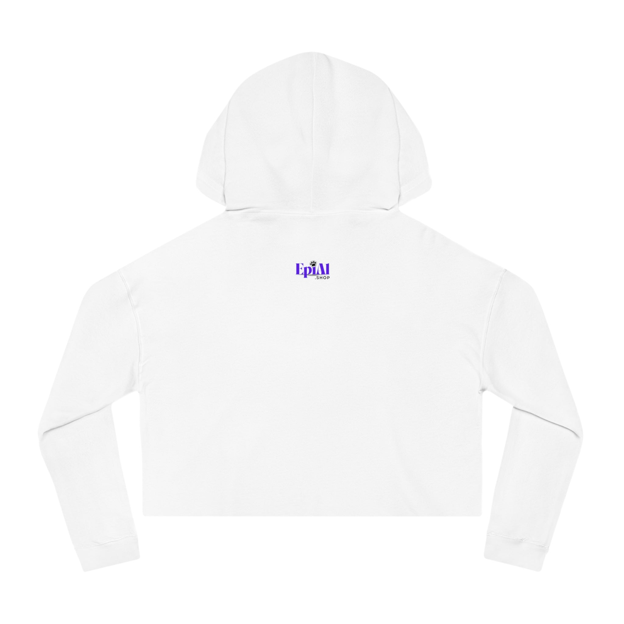 Photo depicting the Young Cat Lady Club Women’s Cropped Hooded Sweatshirt from EpiAl's Shop.
