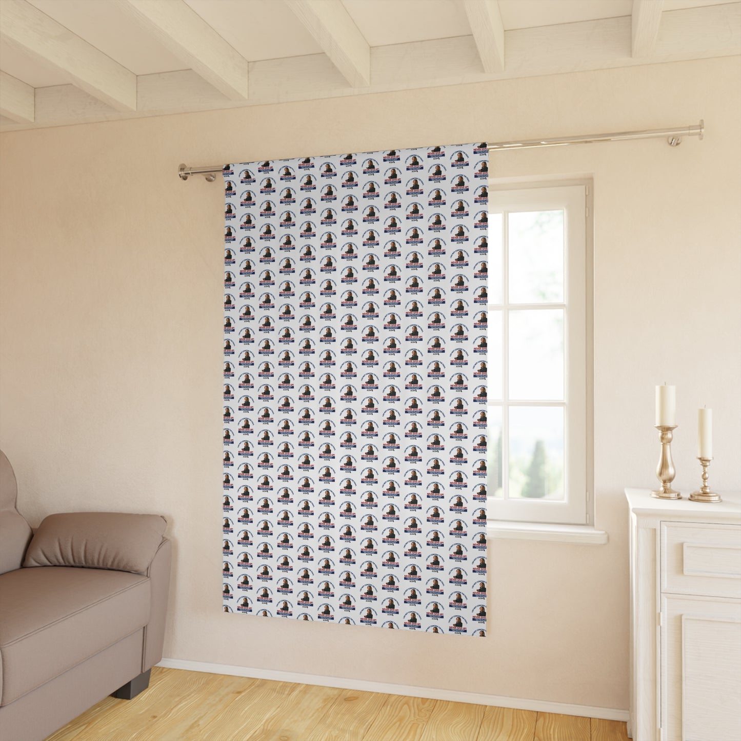 Kamala Never Give Up Blackout Window Curtains (1 Piece)