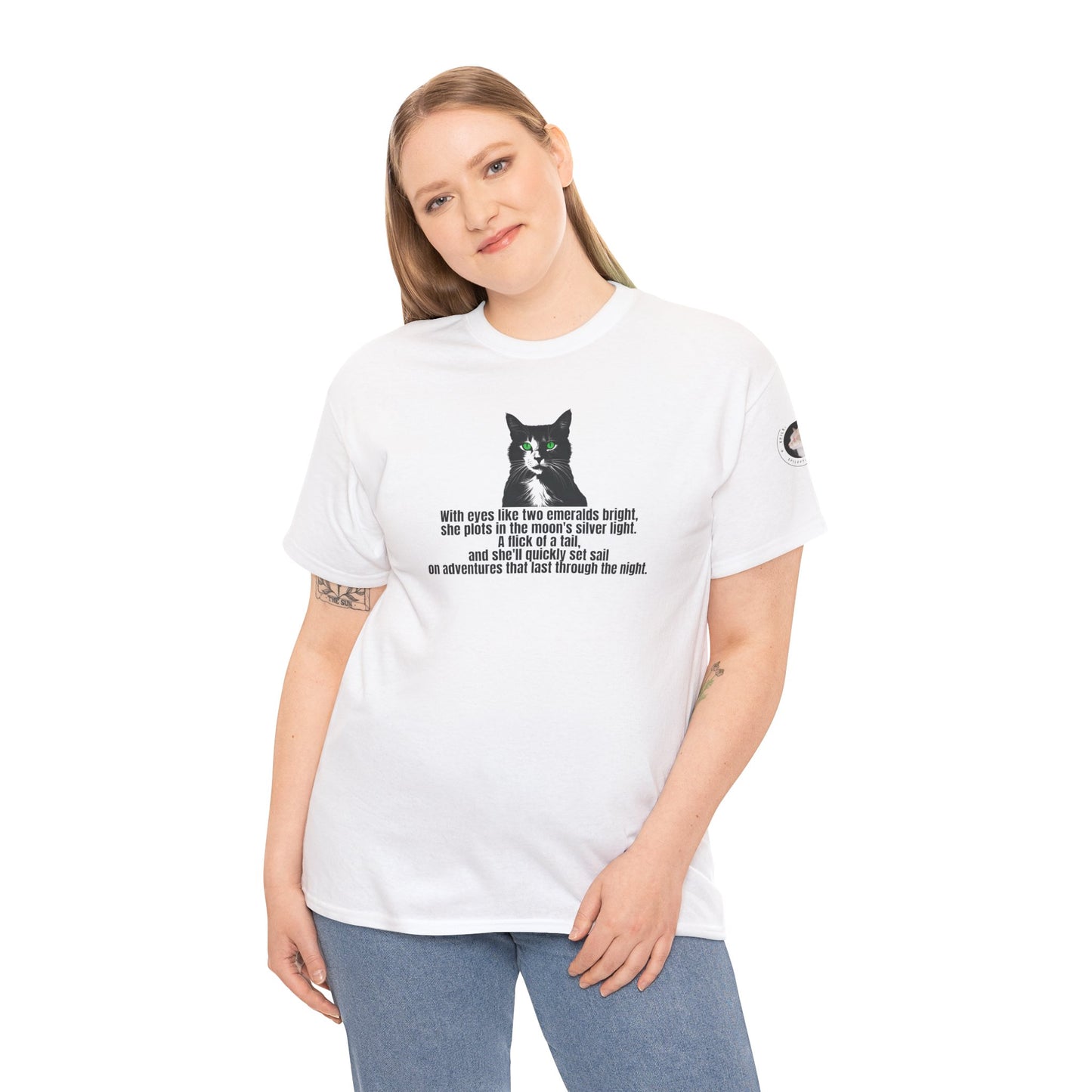 Emerald Eyed Mischief Unisex Heavy Cotton Tee