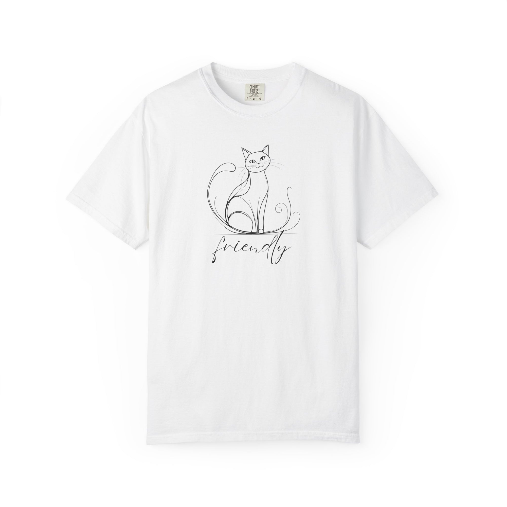 Friendly Cat Lover's Unisex Garment-Dyed T-Shirt